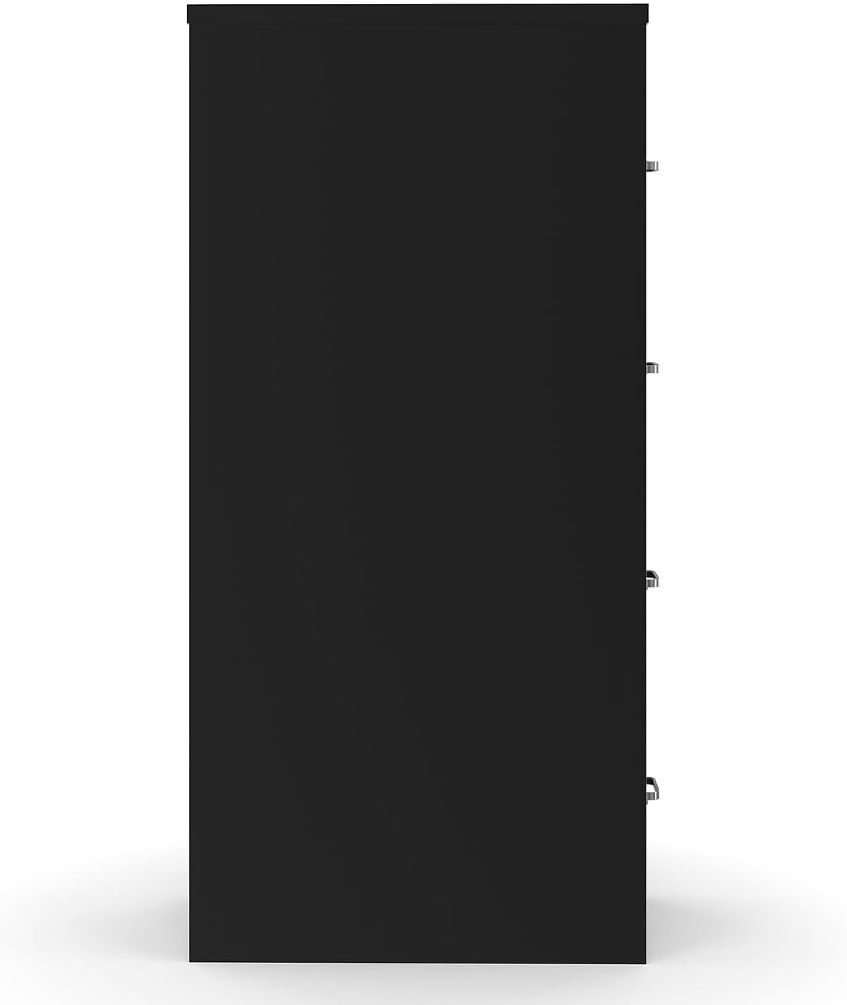 4-Drawer Lockable File Cabinet, Black - Image 5