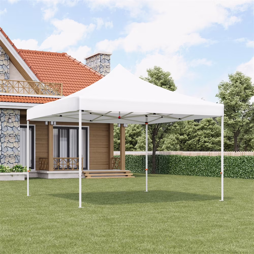 10 x 10 FT Pop Up Canopy, Heavy Duty Instant Tent with Wheeled Carry Bag, All Season Commercial Sun Shelter, Portable Canopy Shelter for Patio, Backyard, Bench, Garden - Image 5
