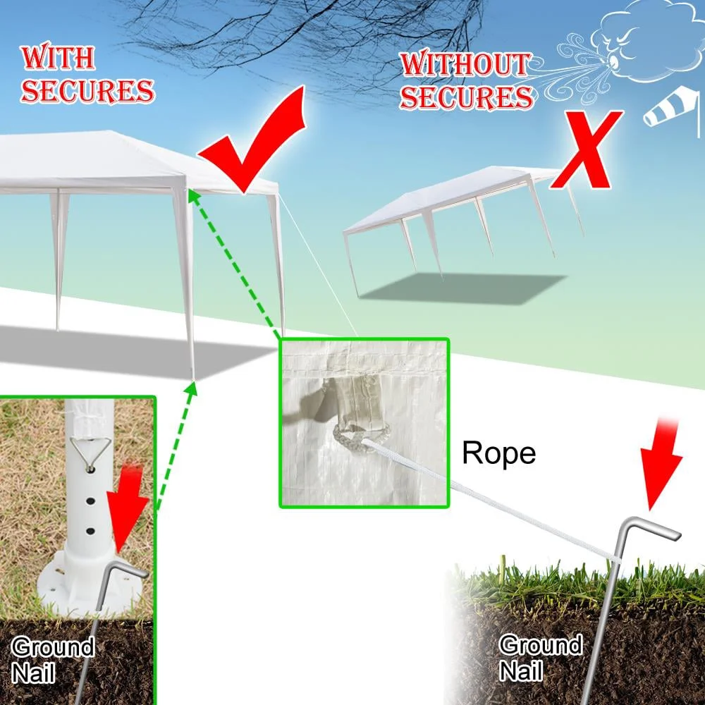 SalonMore 10'x30' Party Wedding Patio Tent w/5 Canopy Gazebo Pavilion Event - Image 11