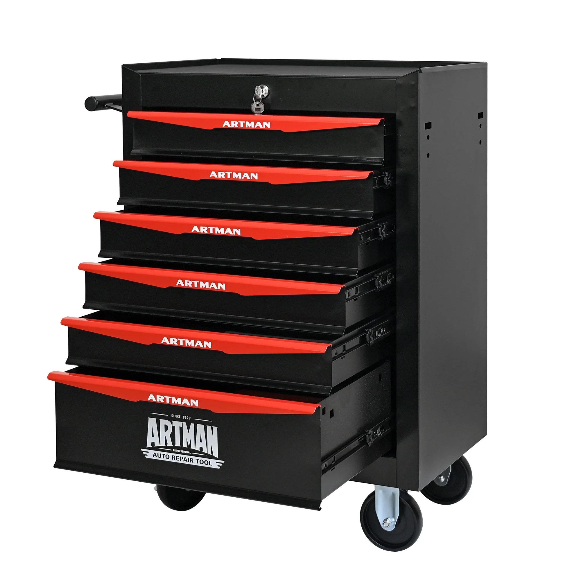 ARTMAN 20" 5-Drawer Rolling Metal Tool Chest Cabinet,Steel Tool Storage Box Organizer for Garage Workshop Warehouse - Image 43