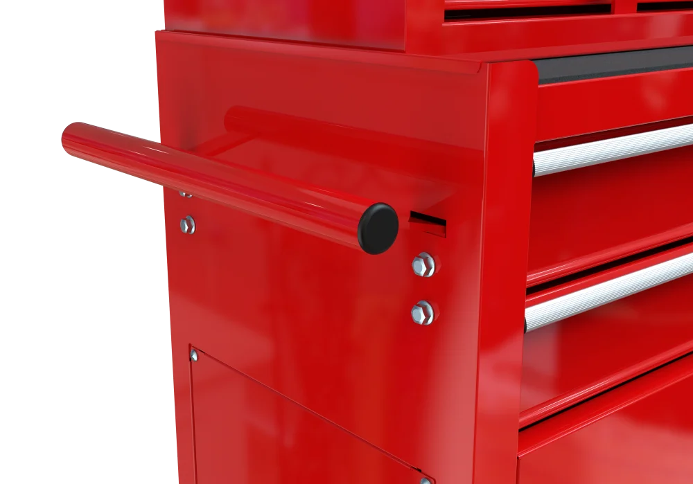 8-Drawer Rolling Tool Chest with Wheels, Removable Tool Box with Locking System, Tool Box Organizer with Hooks, Large Capacity Garage Storage Cabinet for Warehouse, Garage, Repair Shop, Orange - Image 20