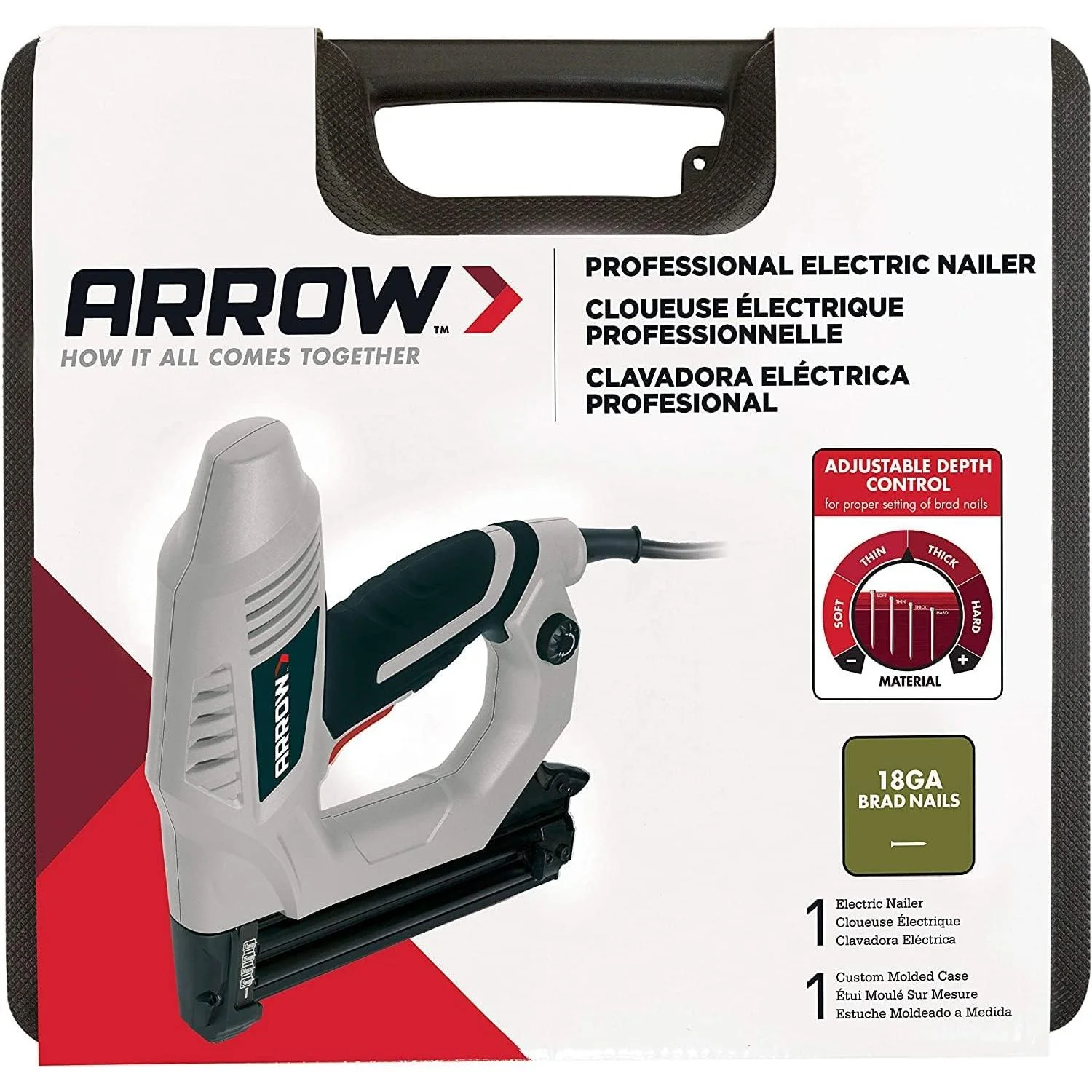 Arrow ET200BN Heavy Duty Electric Brad Nailer, Professional Nail Gun for Trim, Picture Frames, Crafts, Fencing, Uses Brad Nails in 5/8-Inch, 3/4-Inch, 1-Inch, and 1-1/4-Inch - Image 9
