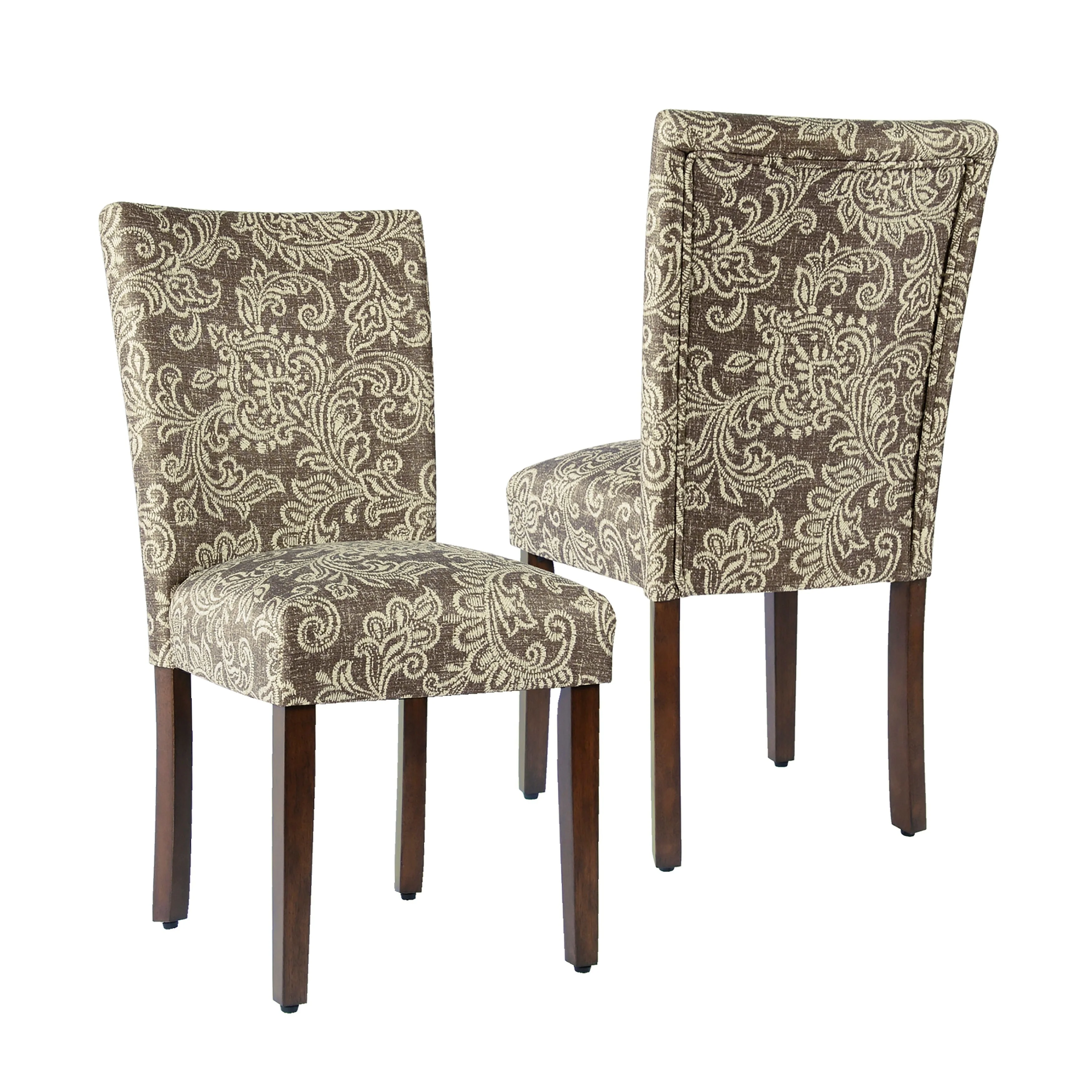 Set of 2 Upholstered Medallion Dining Chairs, Comfortable Parsons Style Chairs for Kitchen and Dining Room - Image 23