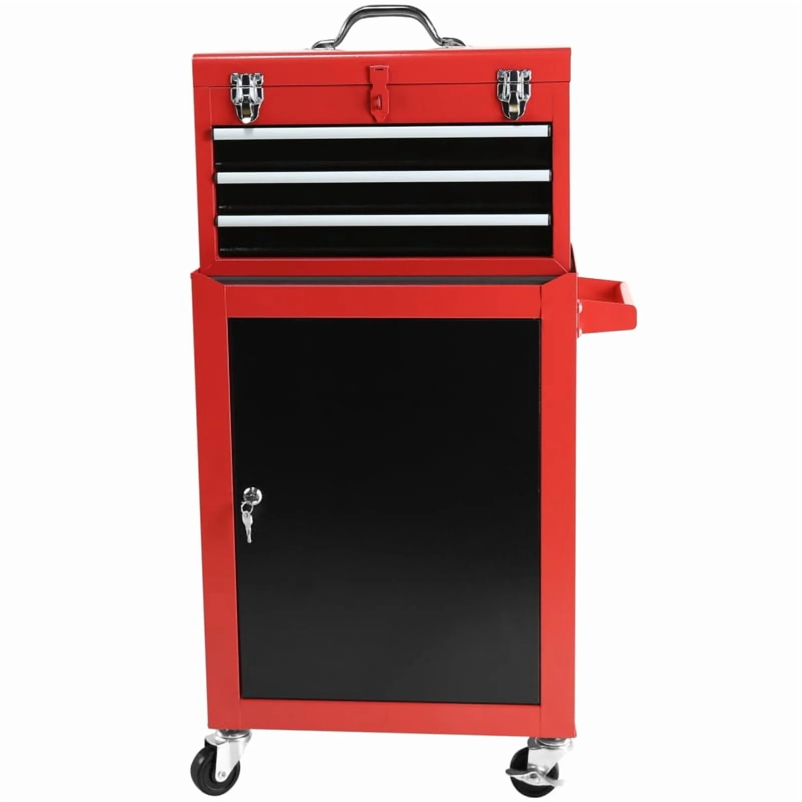 3-Drawer Rolling Tool Chest with Wheels -C Heavy-Duty Storage Cabinet, Locking System, and Adjustable Shelf for Garage and Warehouse - Image 18