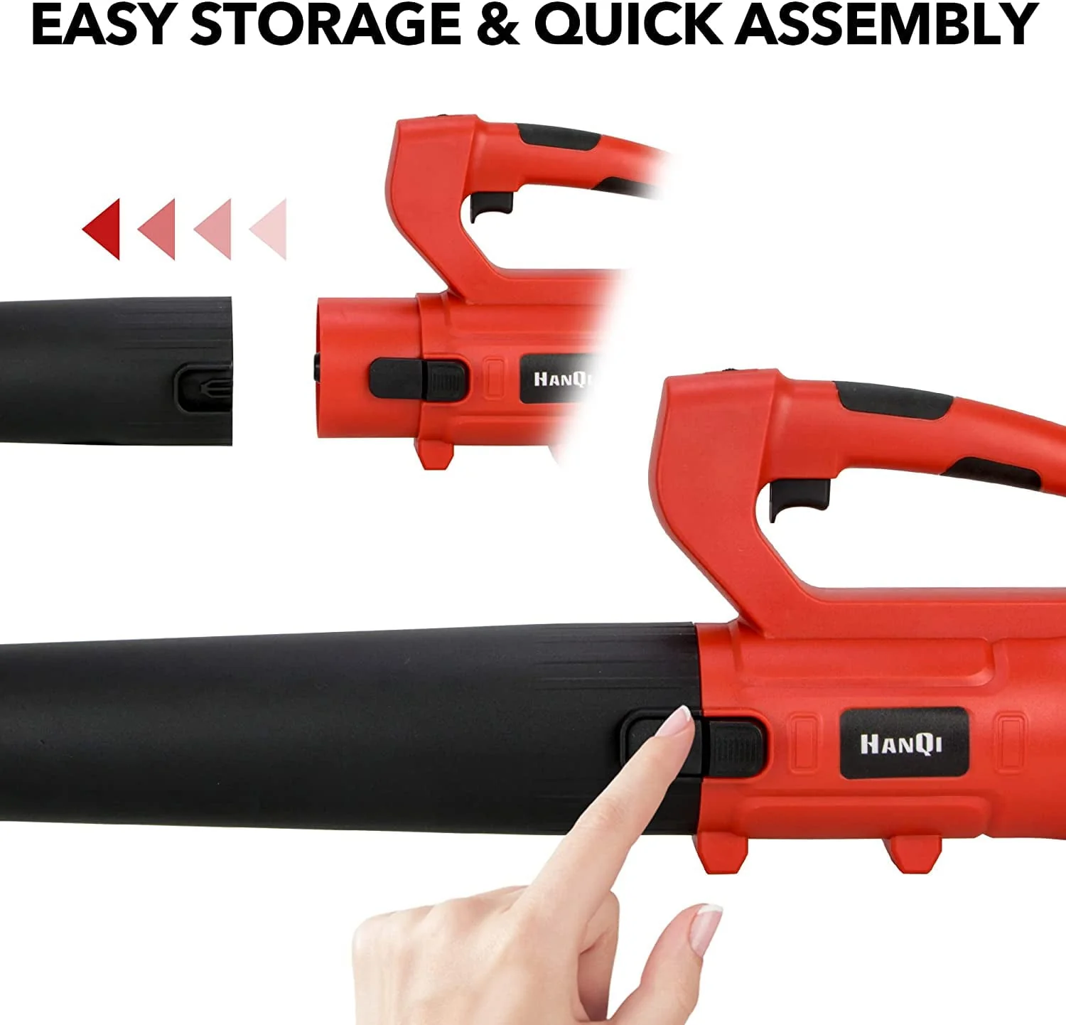 Cordless Leaf Blower 400CFM 6-Speed 150 MPH with 4.0Ah Battery & Charger Electric Handheld Leaf Blower for Lawn Care Sweeping Snow and Surface Dust Cleaning - Image 8