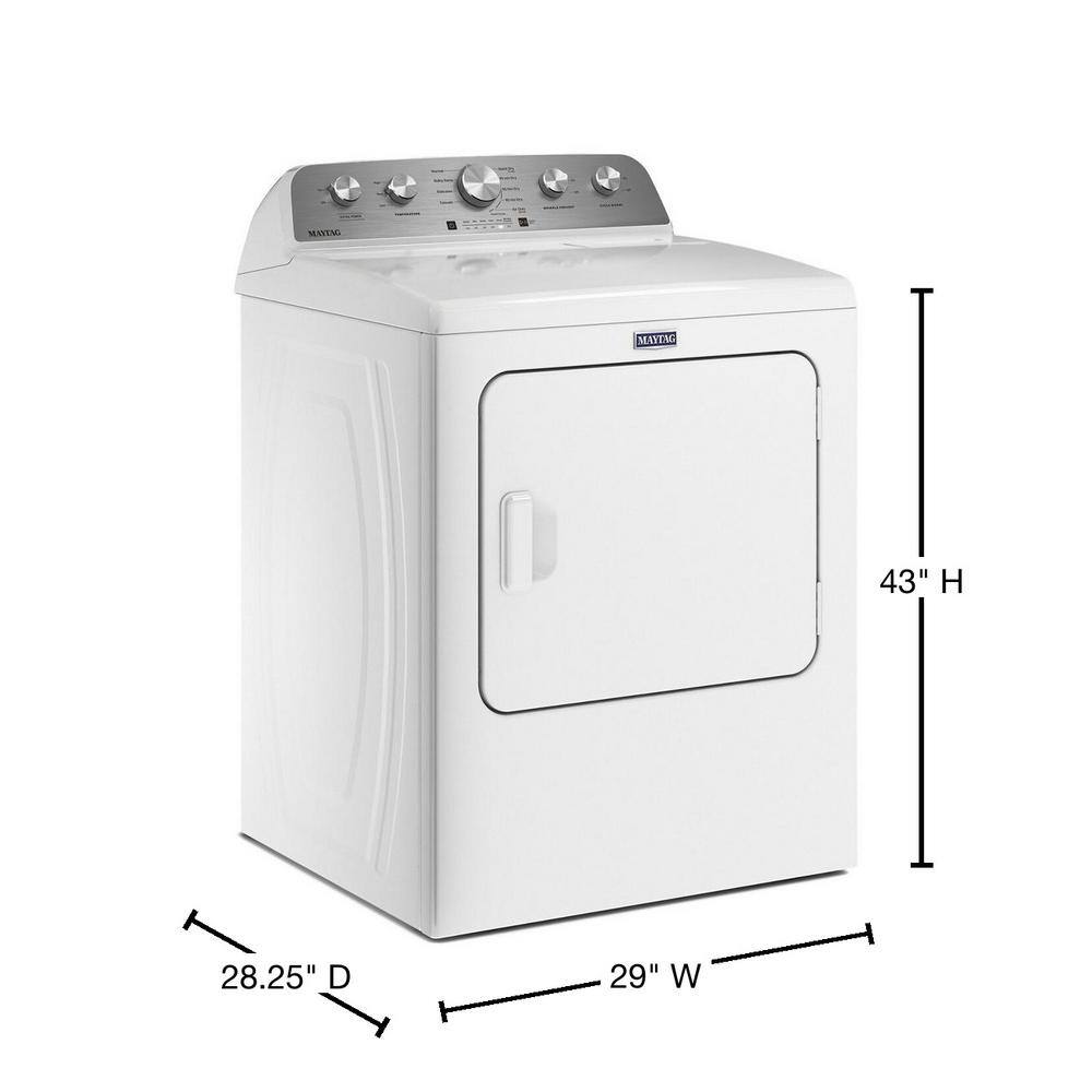 7.0 cu. ft. Vented Gas Dryer in White MGD4500MW - Image 2