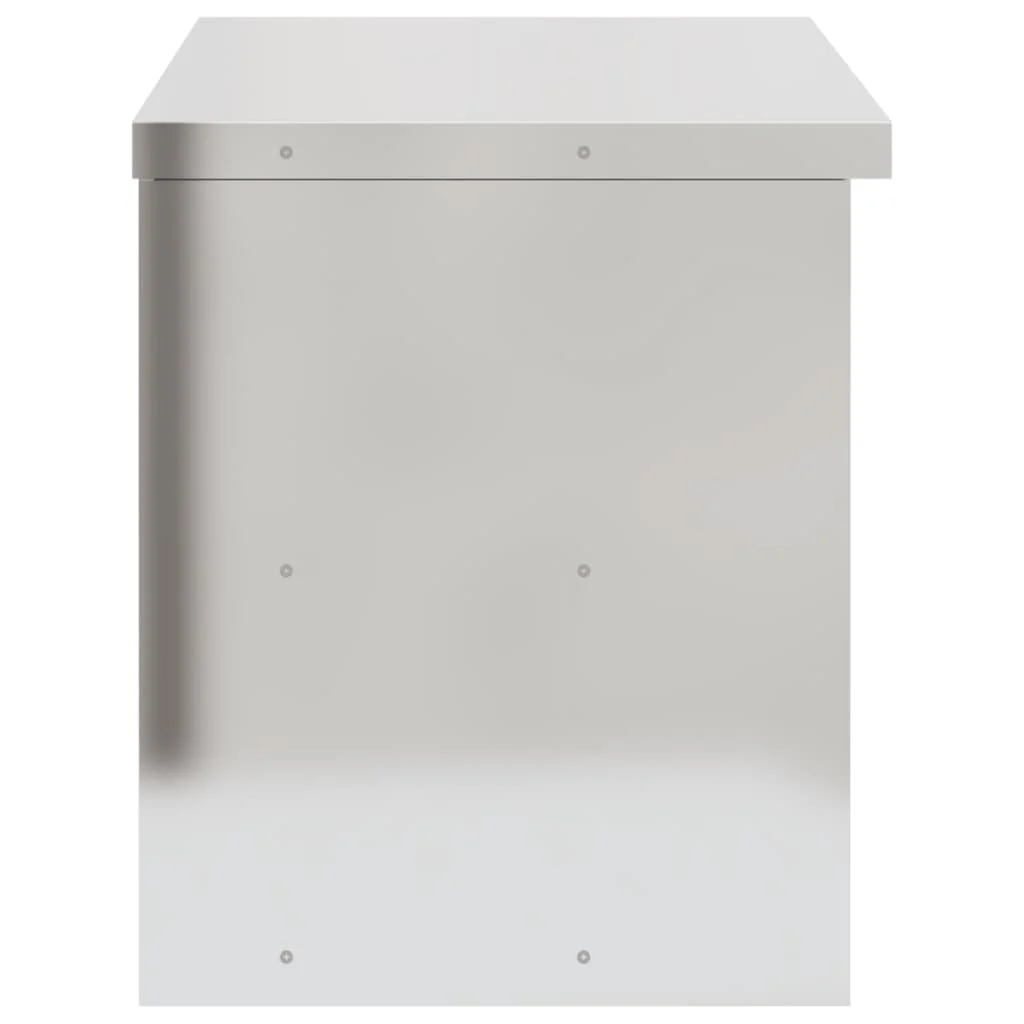 vidaXL Kitchen Wall Cabinet with Shelf Storage Restaurant Stainless Steel - Image 57