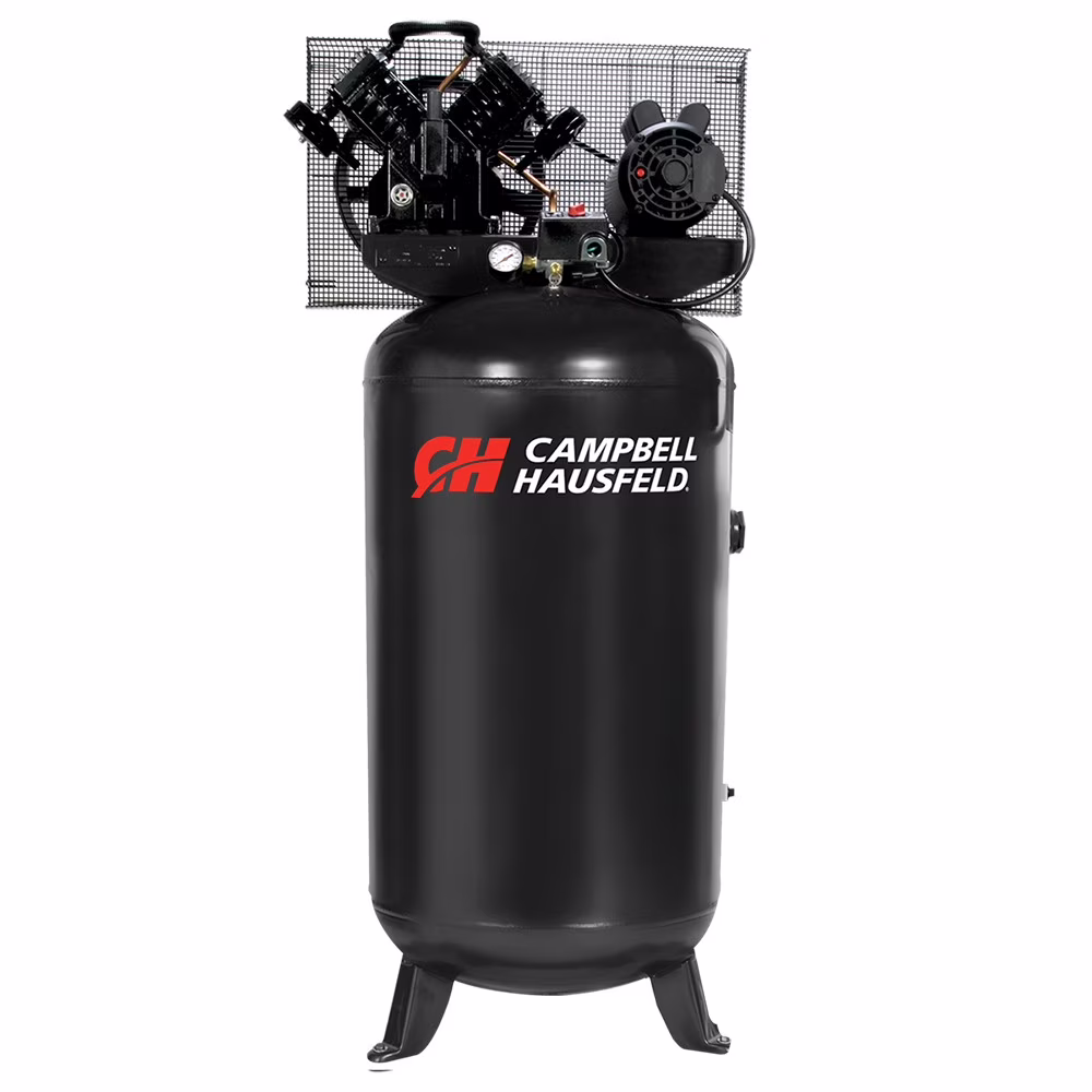 Campbell Hausfeld CE4104 Gray 5 HP Oil-Lube Vertical Air Compressor 80 gal