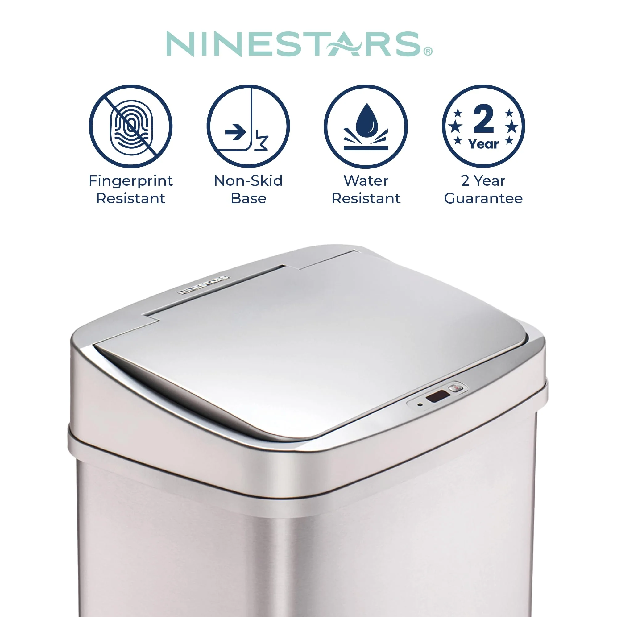 13 Gallon Touchless Motion Sensor Trash Can, Automatic Hands-Free Kitchen Garbage Bin with Sensor Lid - Image 4