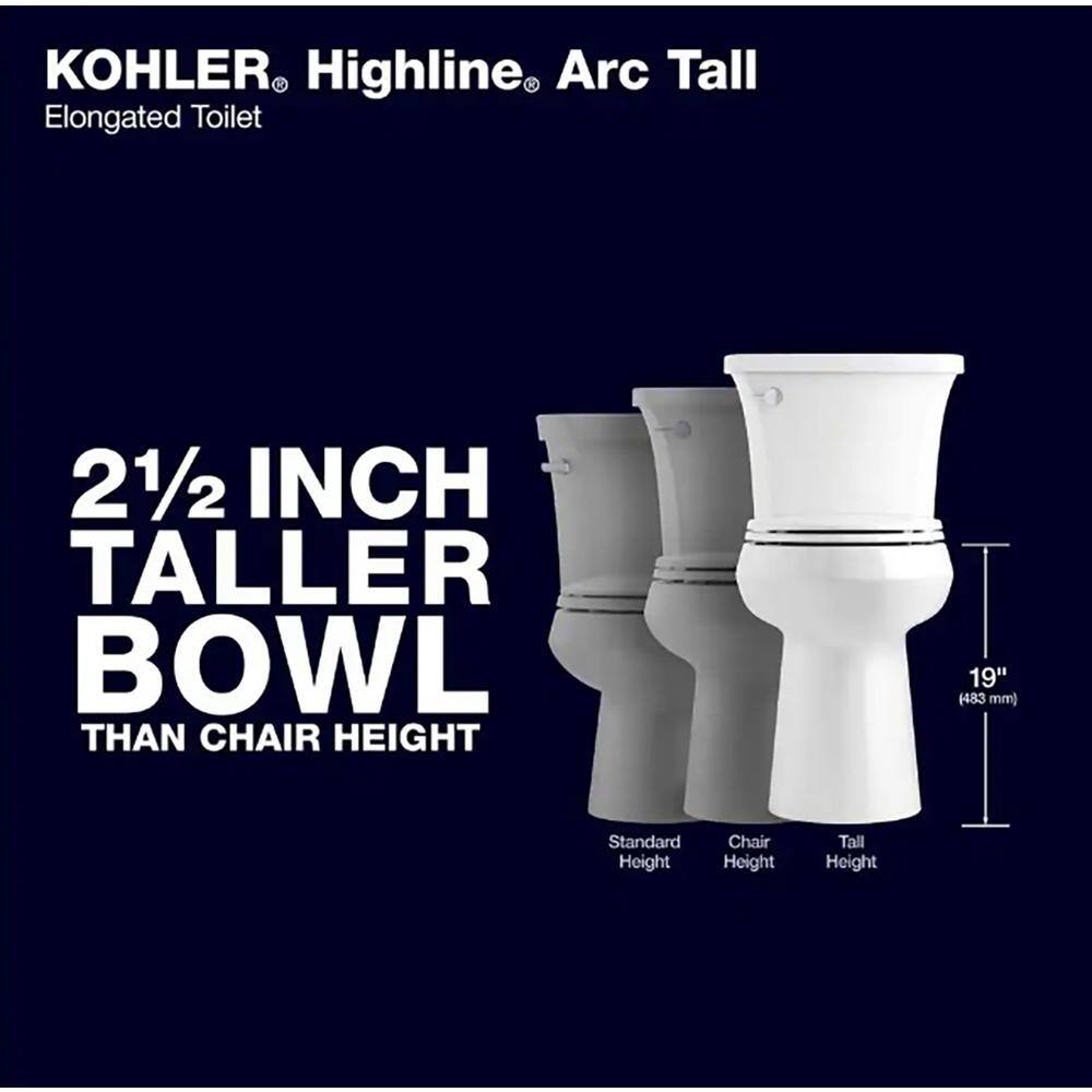 Extra Tall Complete Solution 2-piece 1.28 GPF Single Flush Elongated Toilet in White (Seat Included) 78305-0 - Image 3