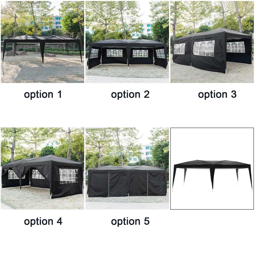 Zimtown 10'x 20' Patio EZ POP UP Party Tent Wedding Gazebo Canopy Marquee 6 Walls - Image 14