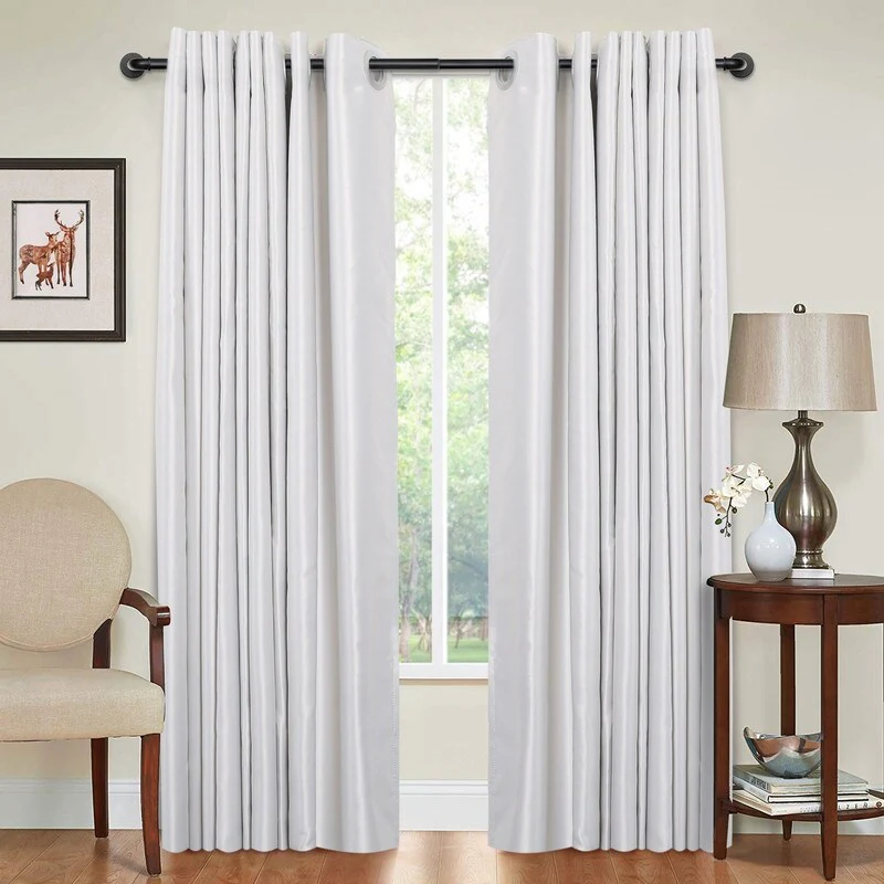 1 Inch Industrial Curtain Rods for Windows, Blackout Wrap-Around Rods, Rustic Matte Black - Image 12