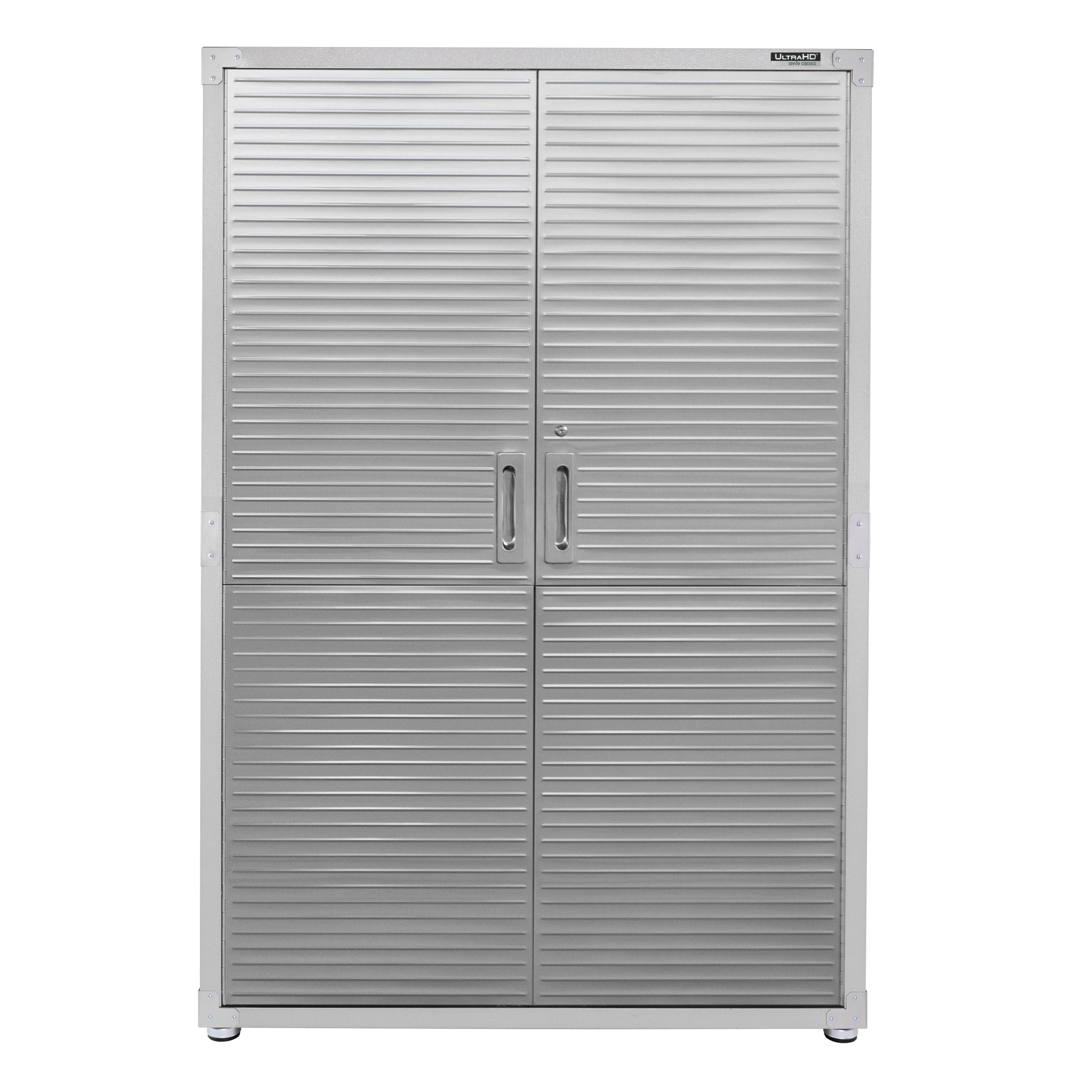 Seville Classics UltraHD? Heavy Steel Lockable Organizer Locker Storage Cabinet, 48" W x 24" D, Red - Image 45