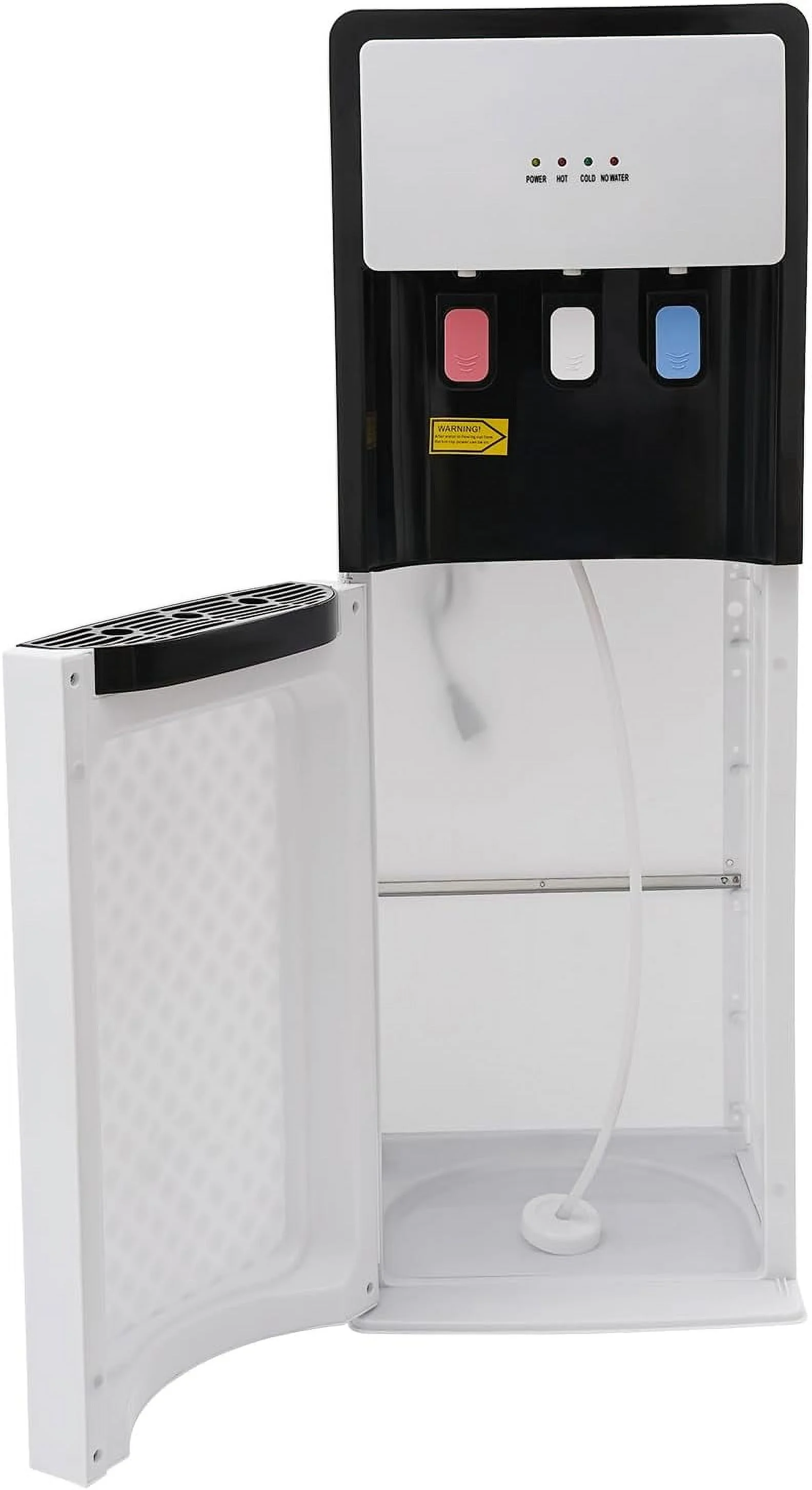 Bottom Loading Water Cooler Dispenser, Storage Cabinet Drinking Fountain Hot & Cold Standing Water Dispenser with Anti-Scalding Design Safety Lock for Home Office (Silver Grey) - Image 25