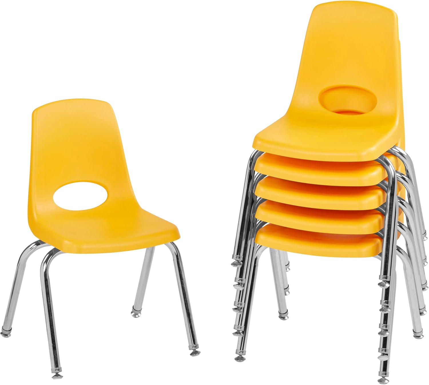 10" School Stack Chair with Swivel Glides, Purple, 6-Pack - Image 24