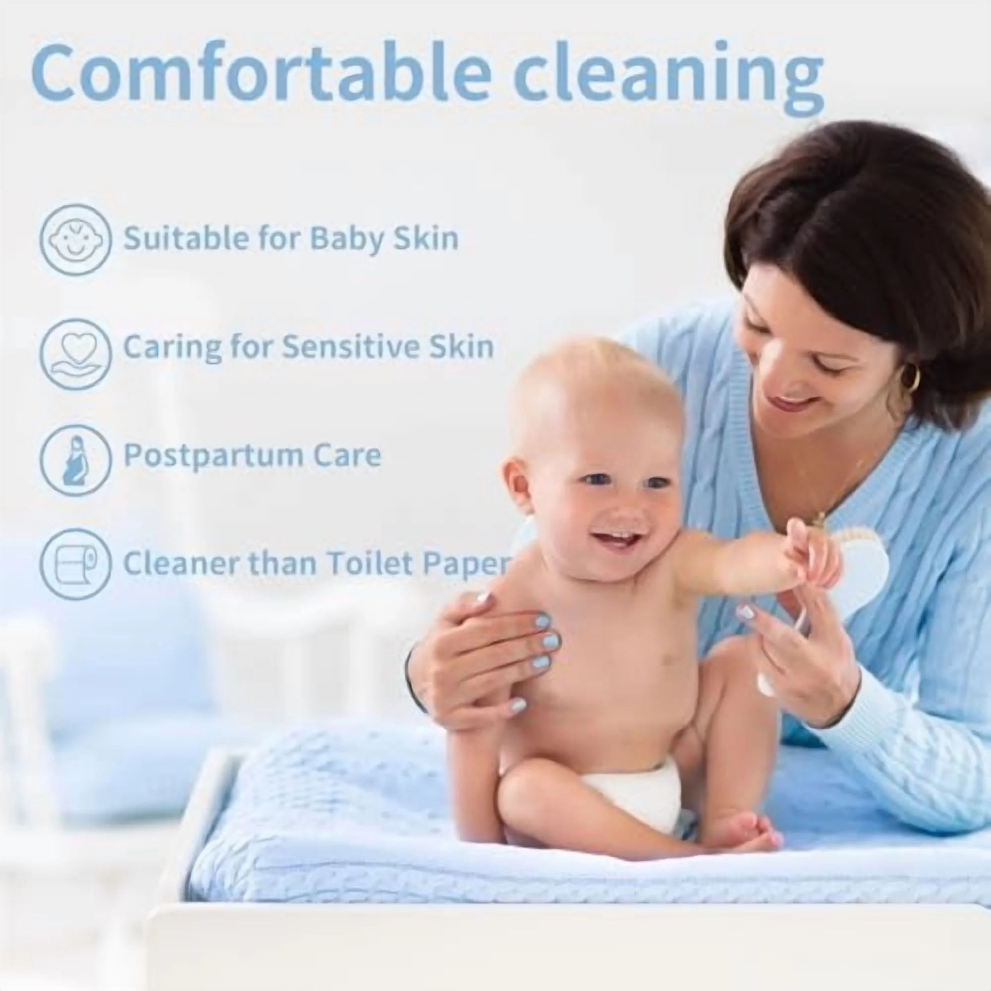Portable Bidet for Travel, Rechargeable Bidet Sprayer with 400ml Bottle Capacity, Waterproof High Pressure Handheld Bidets for Women/Men, Postpartum Care, Hygiene Cleaning - Image 2