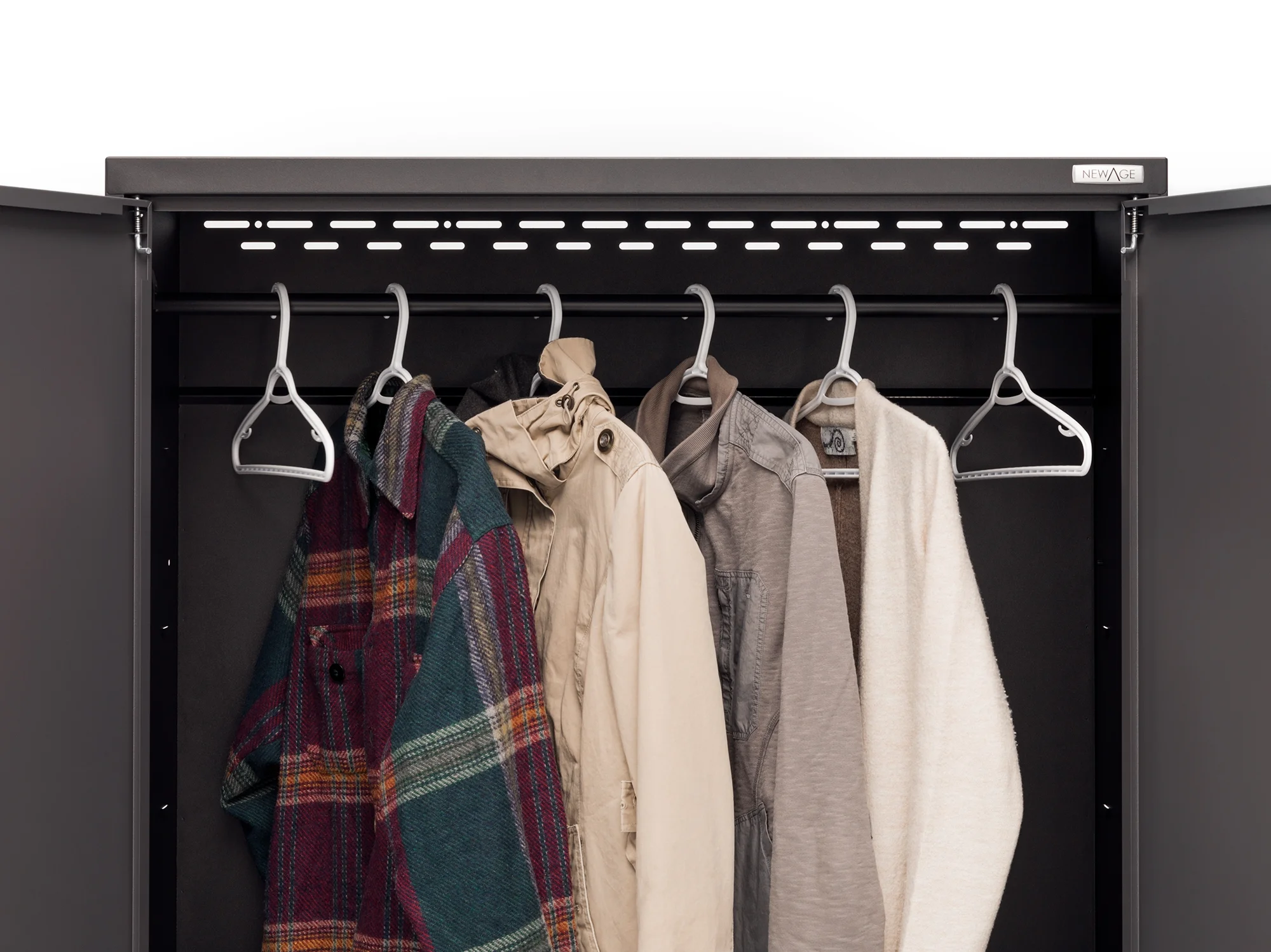 NewAge Products Bold Series Gray 10 Piece Cabinet Set, Heavy Duty 24-Gauge Steel Garage Storage System, Slatwall Included - Image 63