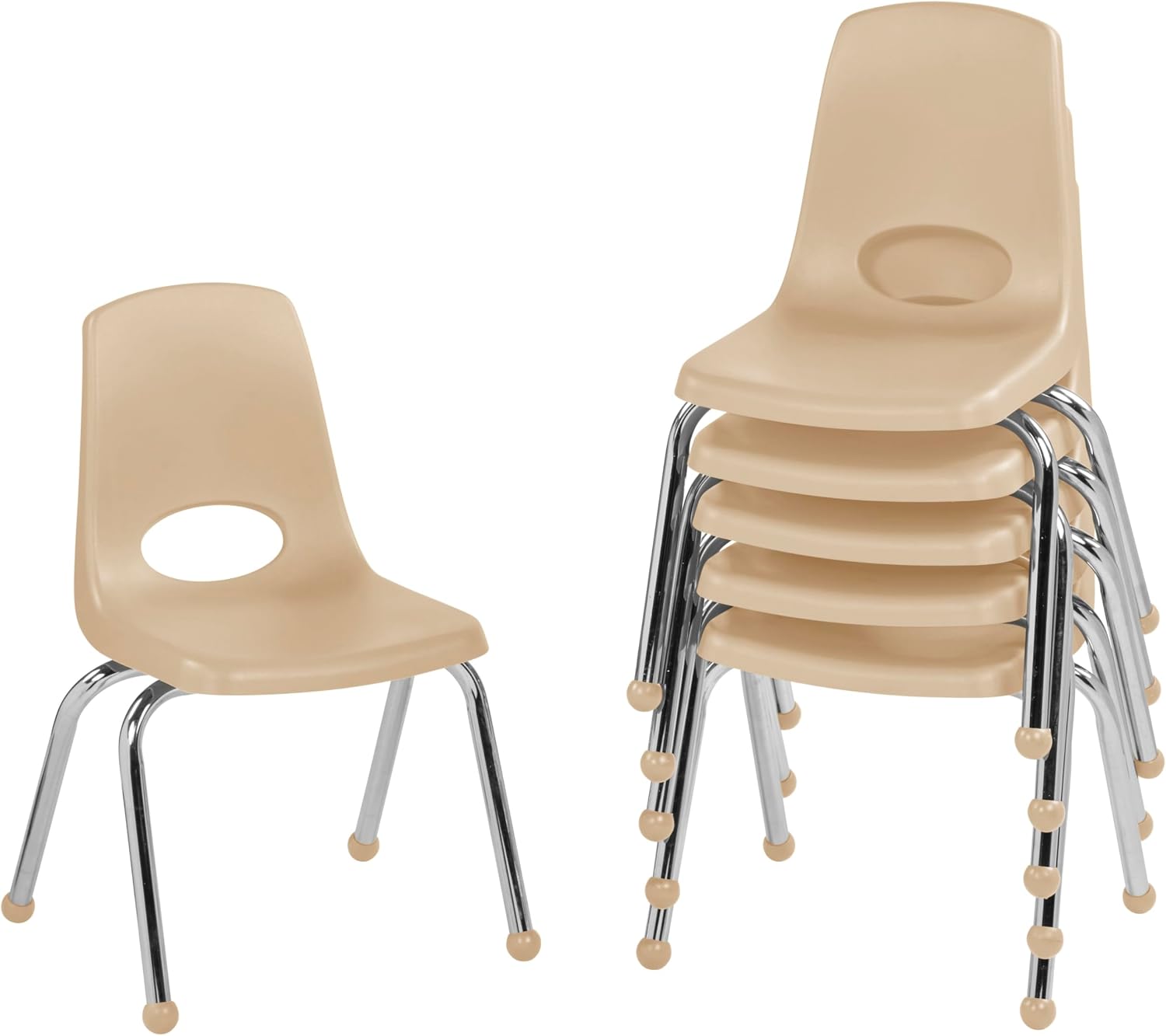 10" School Stack Chair with Swivel Glides, Purple, 6-Pack - Image 52