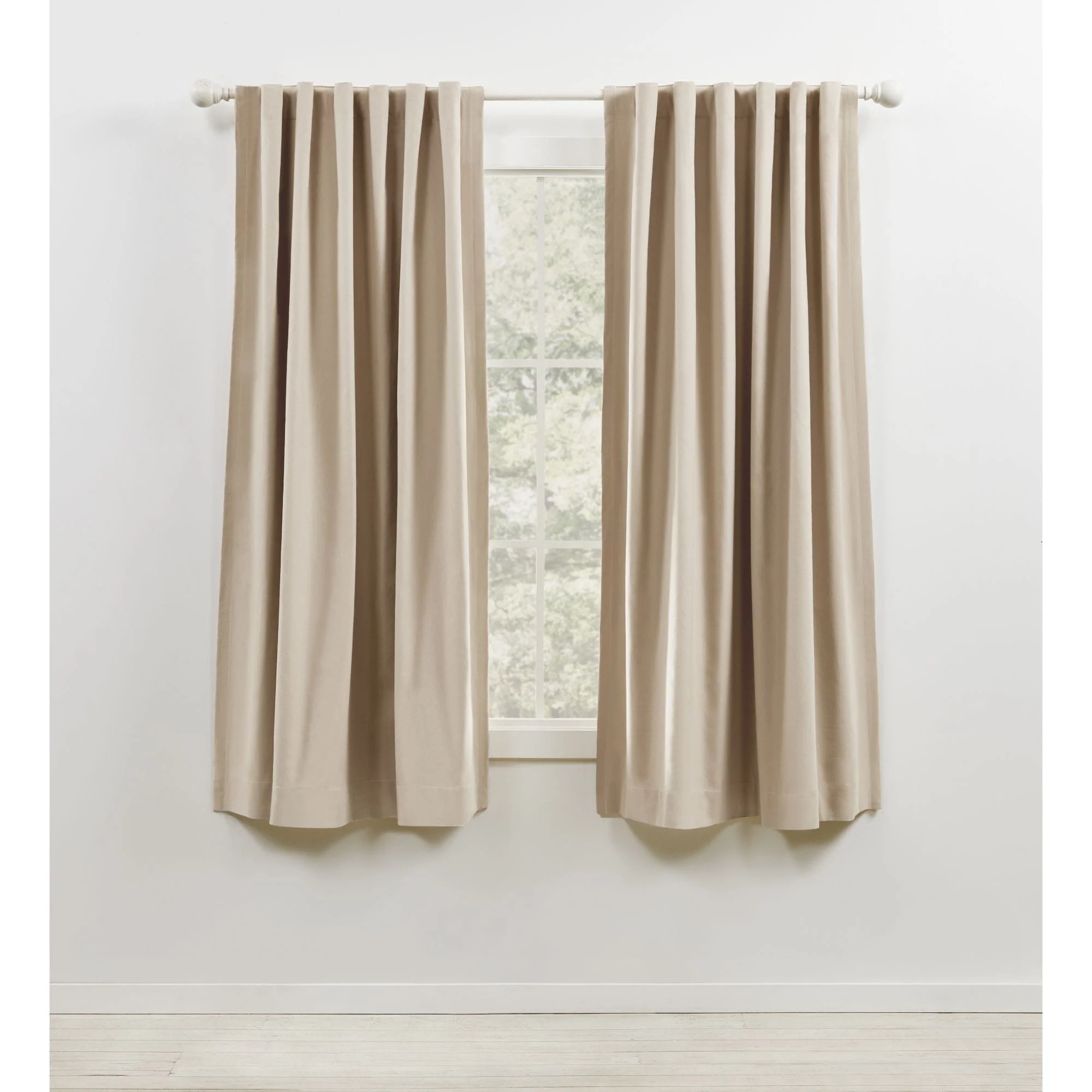 Blackout Single Curtain Panel, Back Tab and Rod Pocket Window Curtain - Image 11