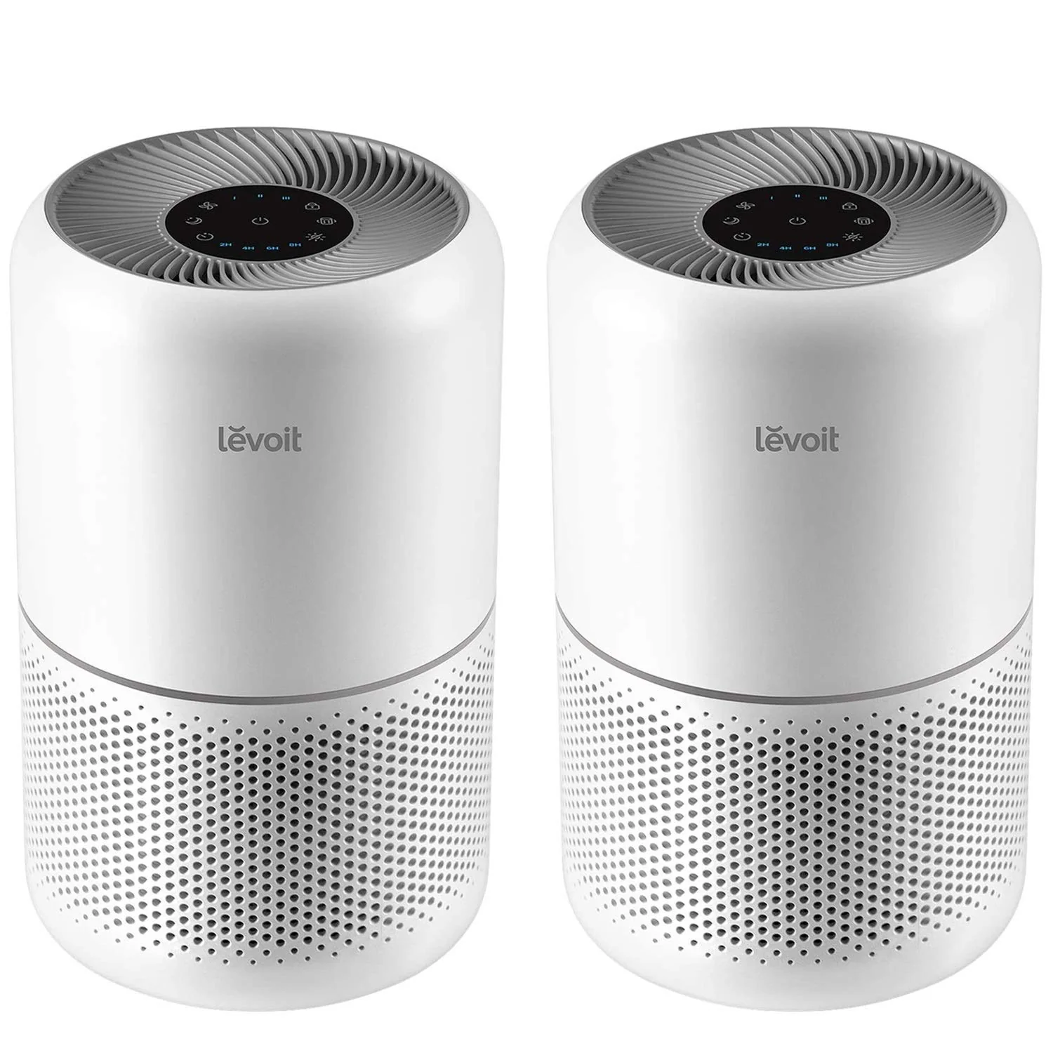 2 Pack Air Purifiers for Home, Compact Air Cleaners for Dust, Allergens, Pet Dander and Odors