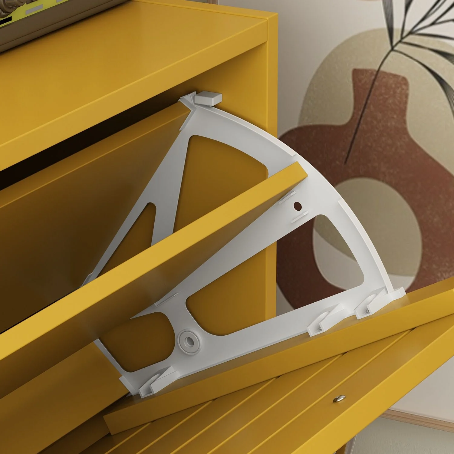 Modern Shoe Storage Cabinet for Entryway and Hallway, Space-Saving Shoe Organizer - Image 21