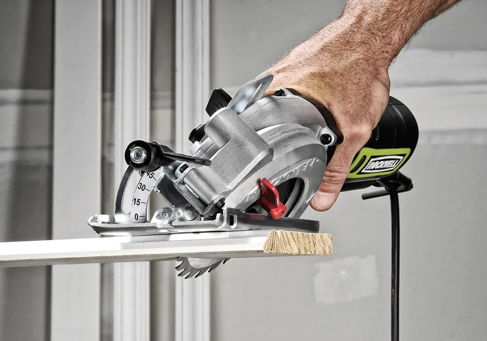 Rockwell RK3441K 4-1/2" 5 Amp Compact Corded Circular Saw Tool Kit, 3500 RPM - Image 9