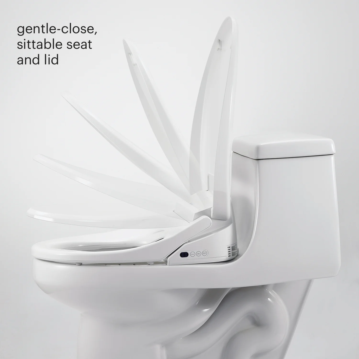 Brondell Bidet Toilet Seat S1400, Smart Toilet Seat, Dual Stainless-Steel, Self-Cleaning Nozzle With Clean Plus Technology, Endless Warm Water Bidet, Warm Air Dryer-Nightlight, Heated Seat, Elongated - Image 7