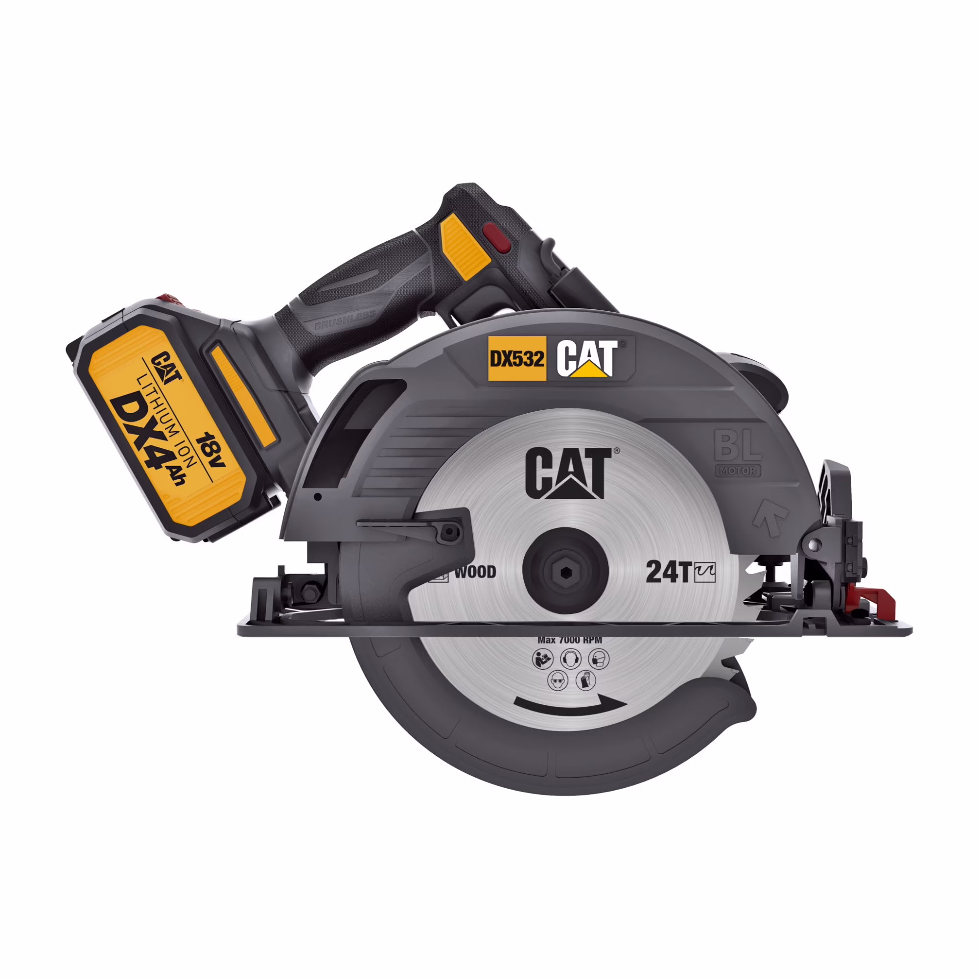 Caterpillar Cat? DX532 18V 1 FOR ALL 7-1/4- Cordless Circular Saw with Brushless Motor