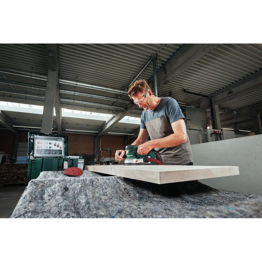 Metabo 6-Inch Variable Speed Dual Random Orbit Disc Sander - 8,400-22,000 Rpm - 3.4 Amp With Turbo Boost, Integrated Dust Collection - Image 14