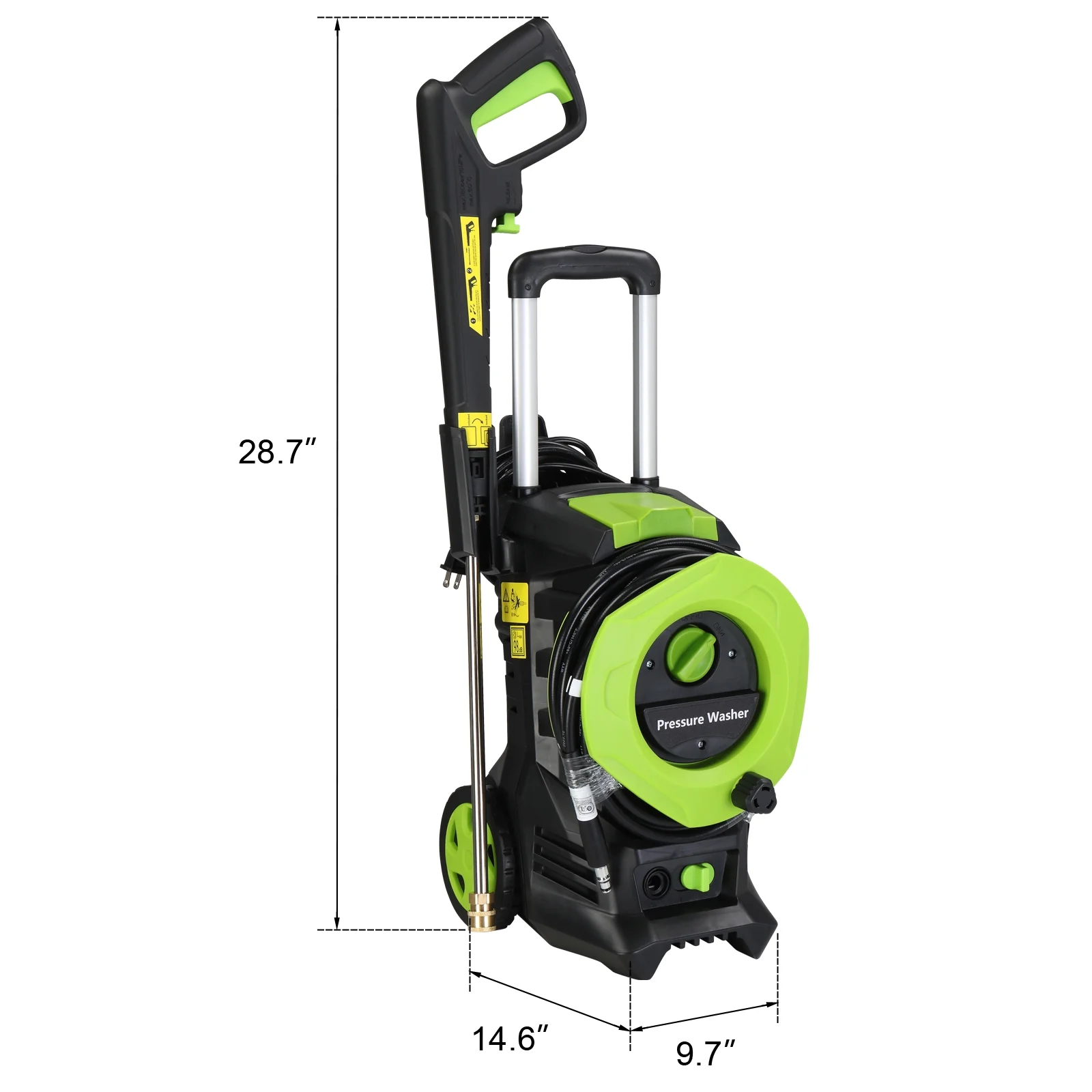 Seizeen Pressure Washer, Power Washer Electric Powered Max 3300 PSI 2 GPM, 1800W 110V Motor, with Foam Cannon & 7.3M Hose, Car House Garden Cleaning - Image 15