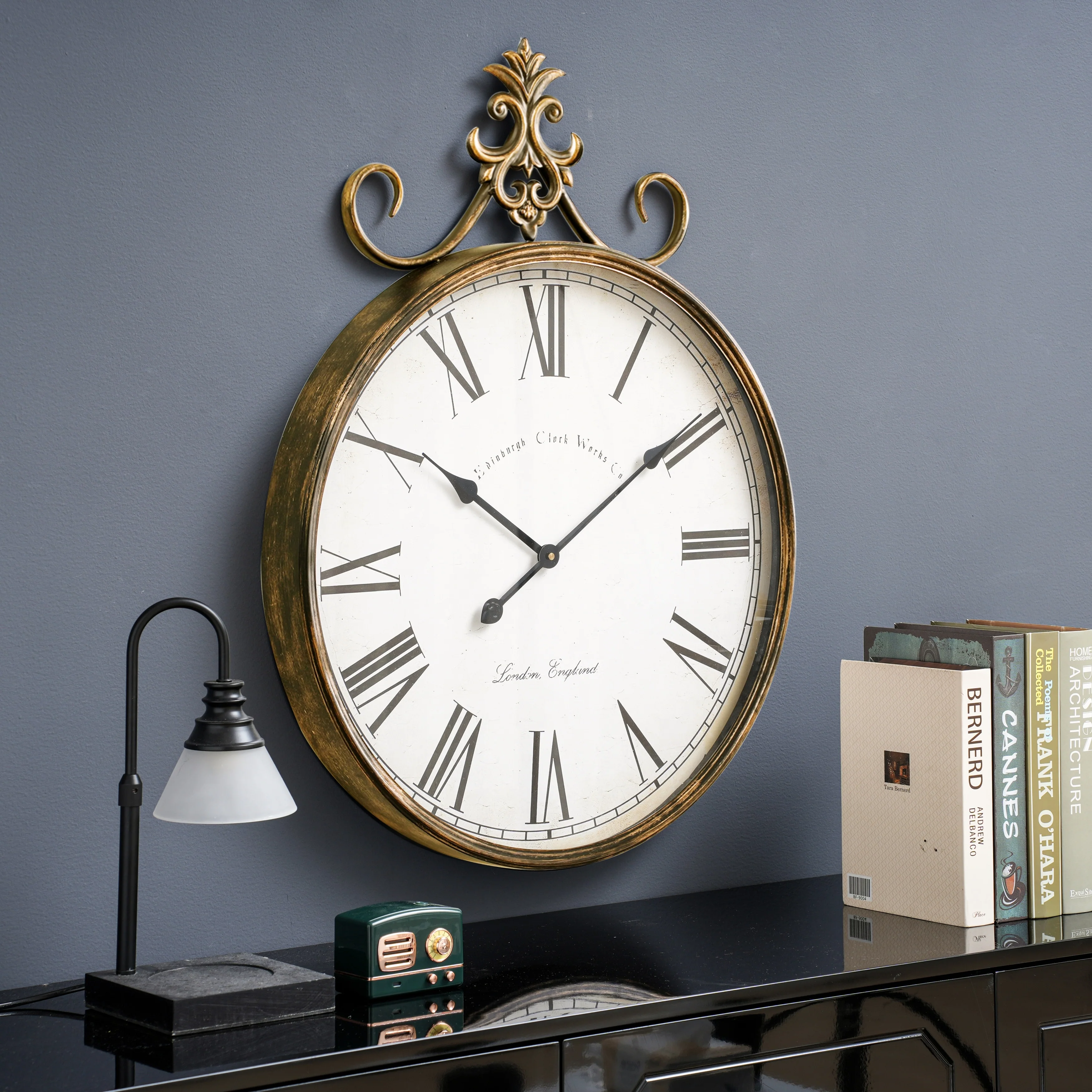 Large Antique Wall Clock, Vintage Decorative Hanging Clock for Living Room, Bedroom and Office - Image 7