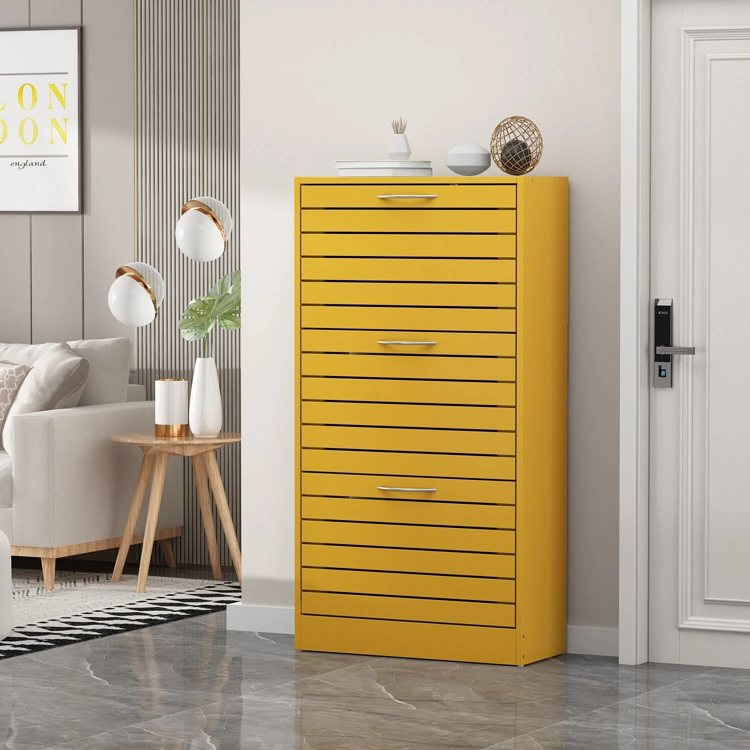 Modern Shoe Storage Cabinet for Entryway and Hallway, Space-Saving Shoe Organizer - Image 15