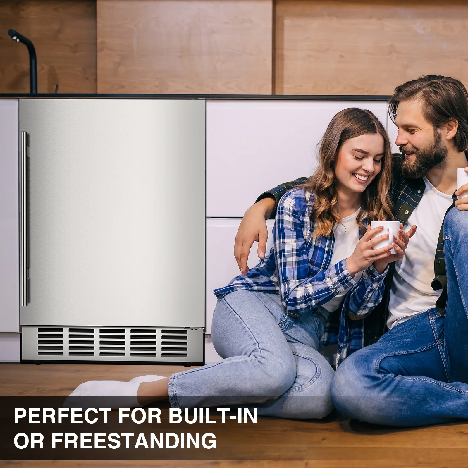 QAUSOU 24 Inch Under Counter Double Drawer Fridge, Weather Proof Stainless Steel Outdoor Beverage Refrigerator for Patio - Image 31
