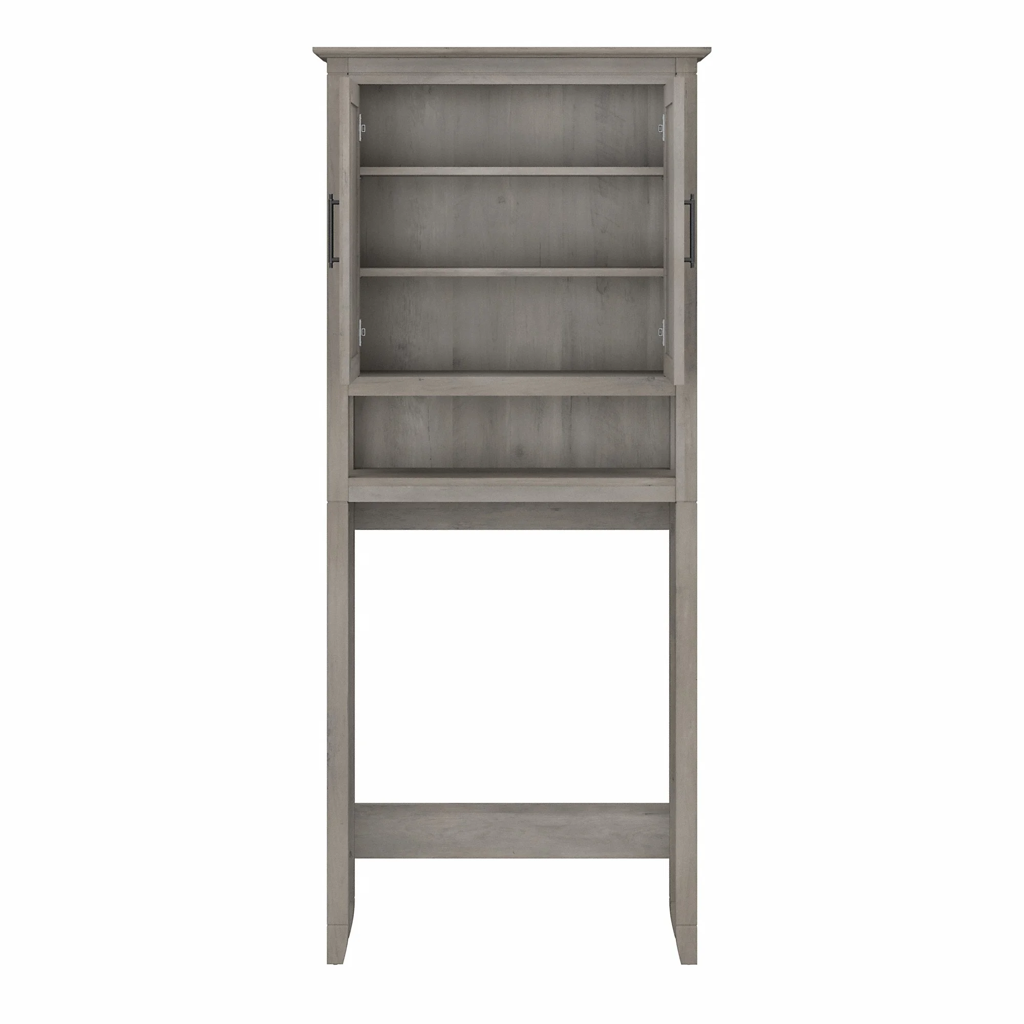 Bush Furniture Key West Over The Toilet Storage Cabinet in Driftwood Gray - Image 5