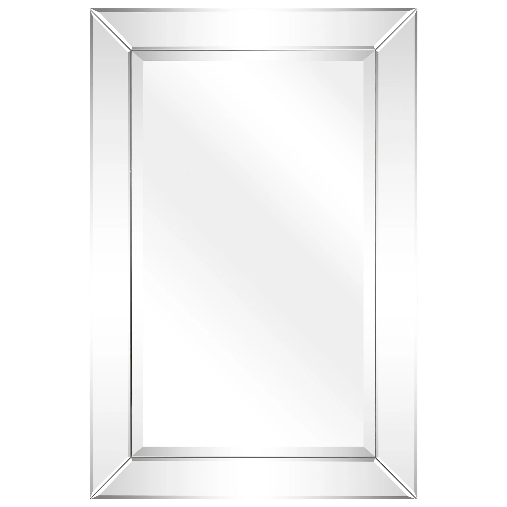 Beveled Rectangular Clear HD Wall Mirror, Bathroom Vanity and Bedroom Mirror, 3 Sizes - Image 3
