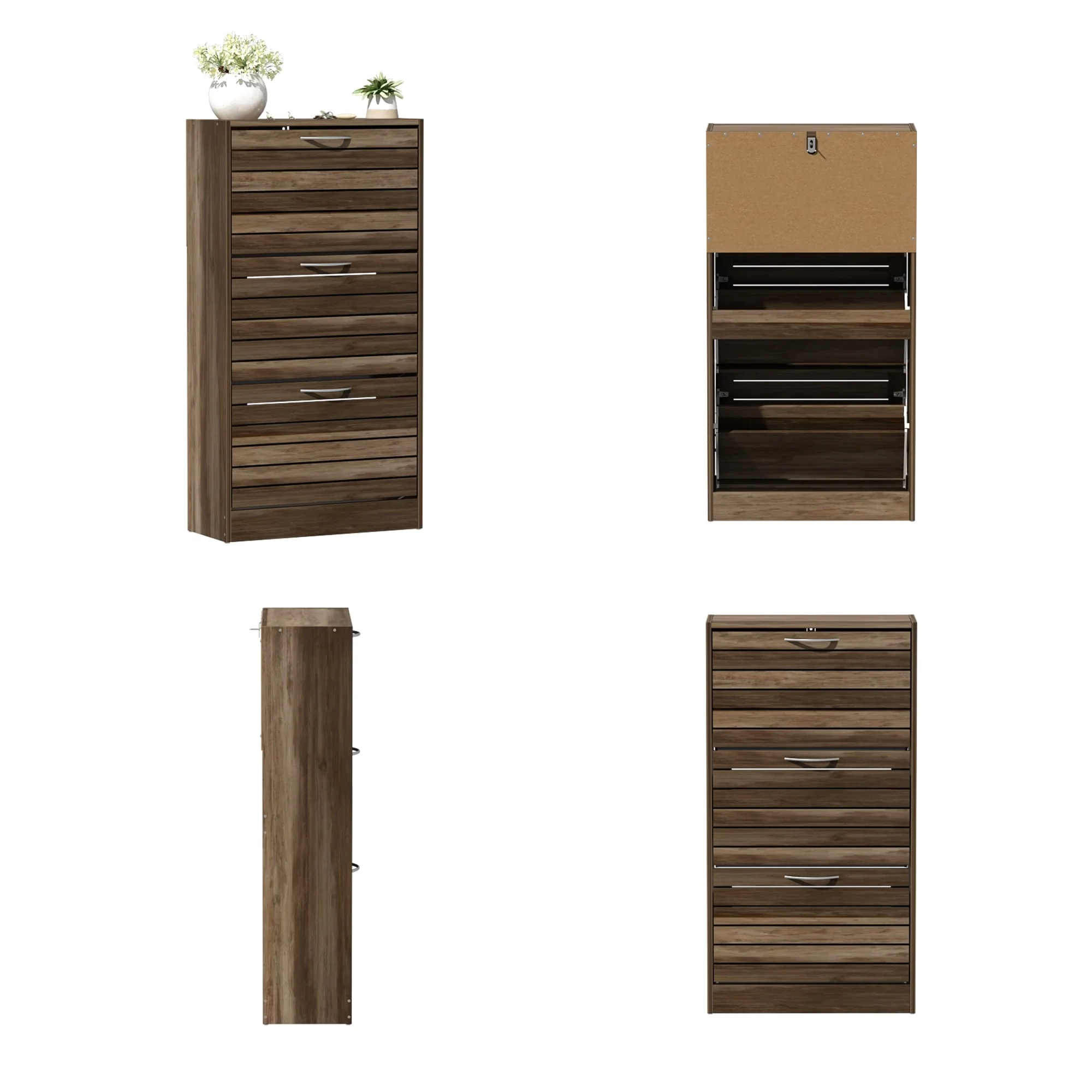 Modern Shoe Storage Cabinet for Entryway and Hallway, Space-Saving Shoe Organizer - Image 49