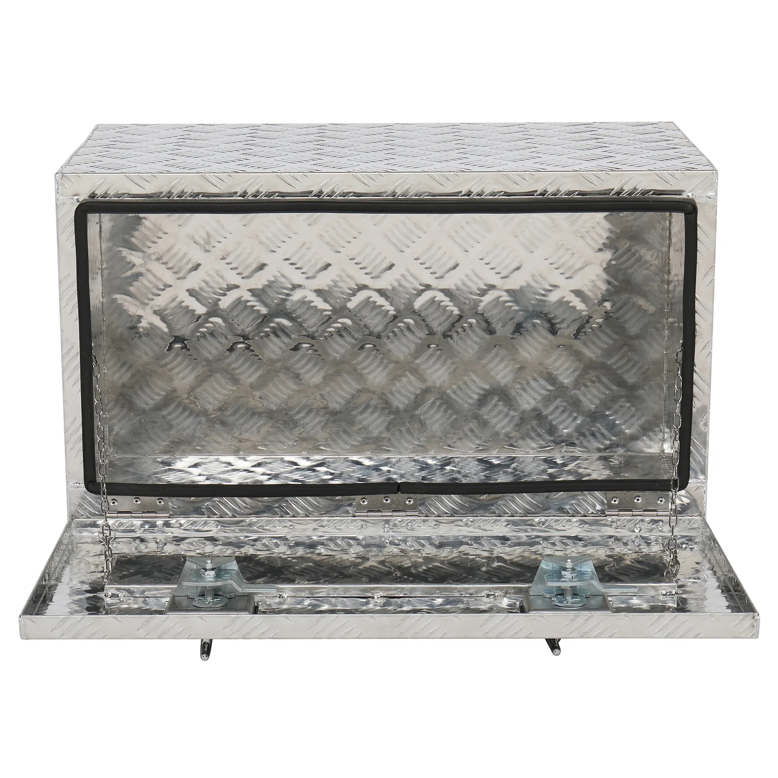 GZXS 36" Aluminum Storage Box Truck Underbody Toolbox Trailer RV Tool Heavy Duty Aluminum Tool RV ATV Trailer Storage Boxes W/Locks Keys Silver (36" x 18" x 17") - Image 21