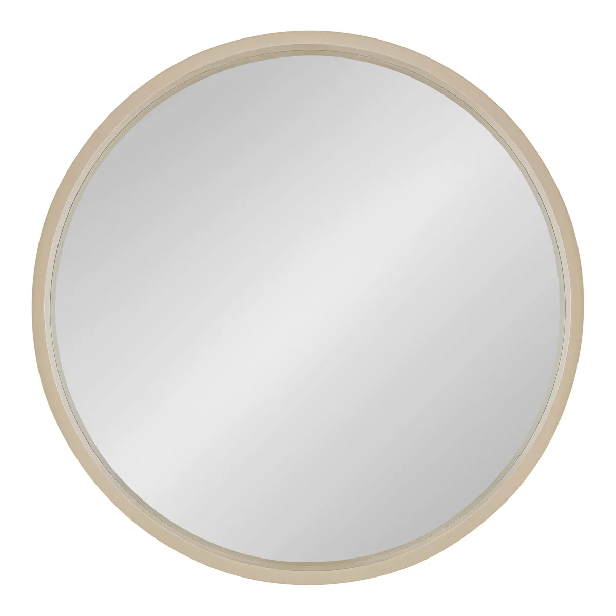 Round Wood Accent Wall Mirror, Modern Decorative Wooden Frame Mirror for Living Room, Bedroom and Entryway - Image 65