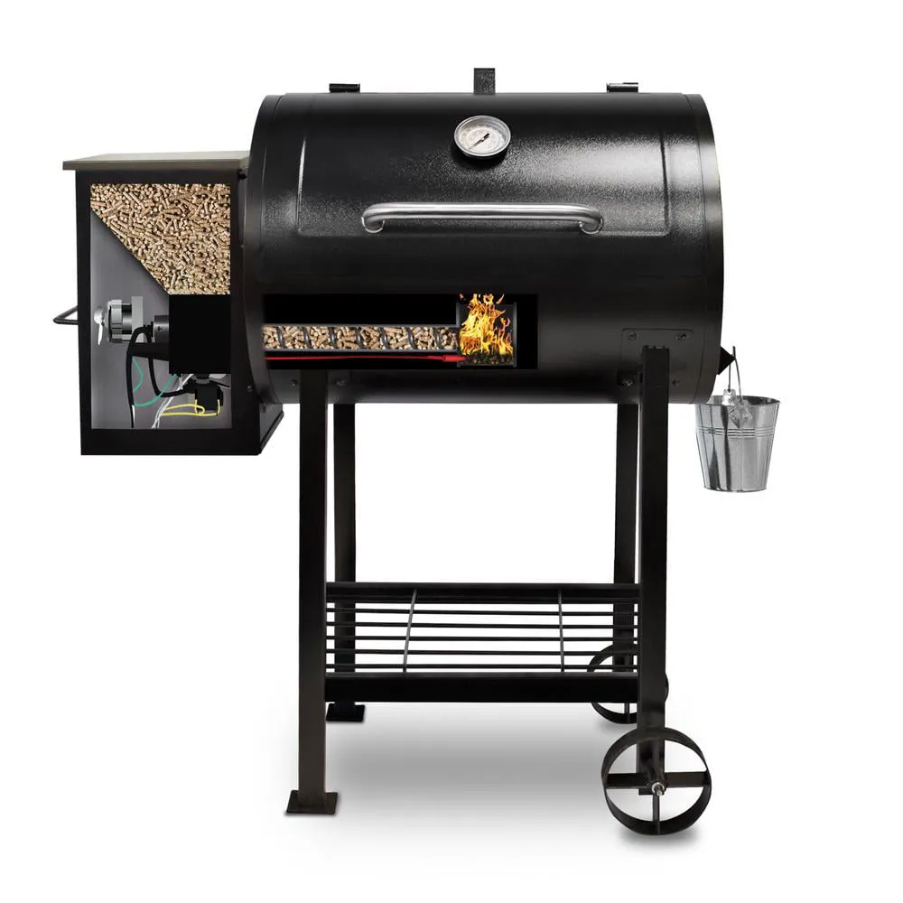 Wood Fired Pellet Grill with Flame Broiler, 700 Sq. In. Cooking Space - Image 9