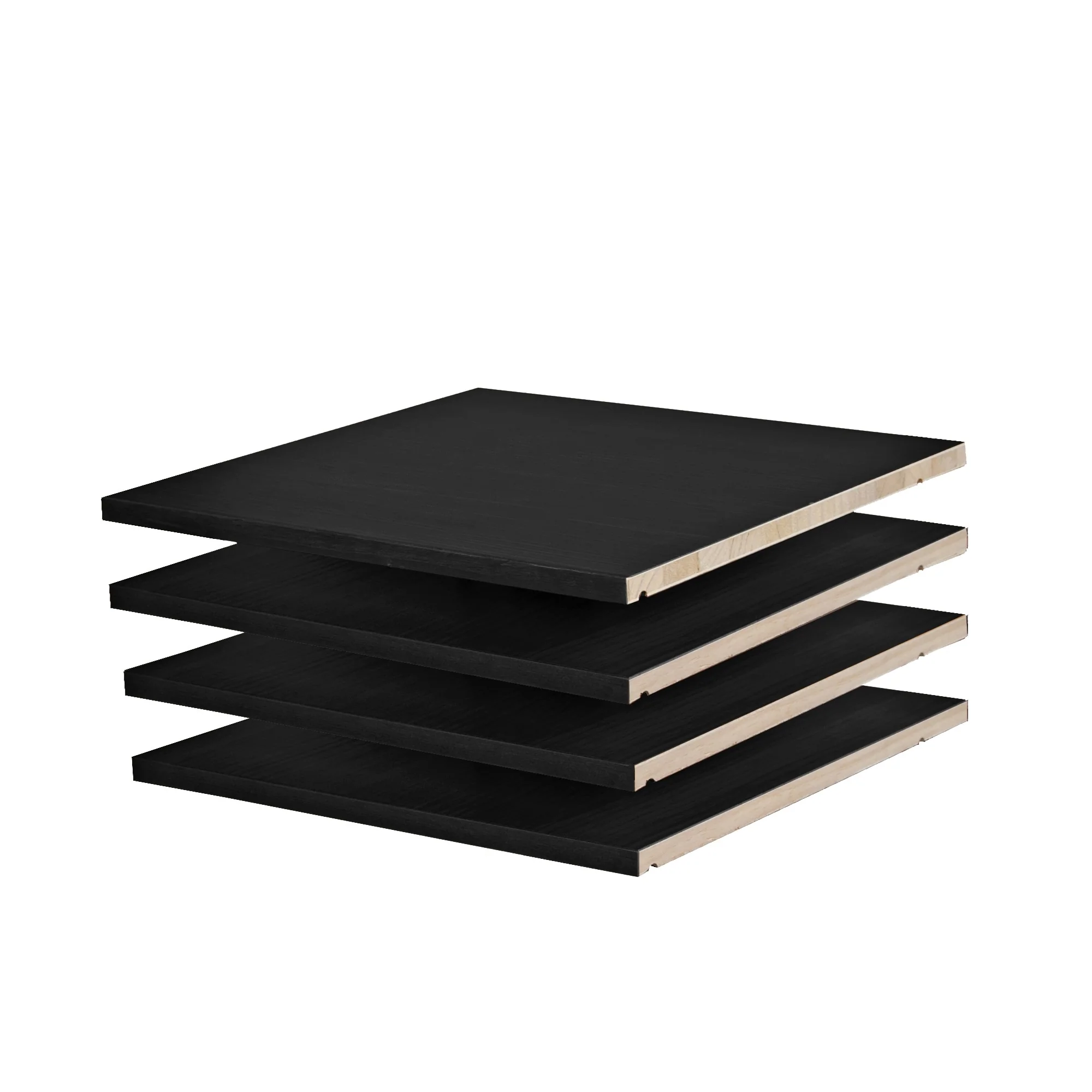 Set of 4 Small Solid Wood Shelves for Wardrobe and Armoire Storage - Image 5