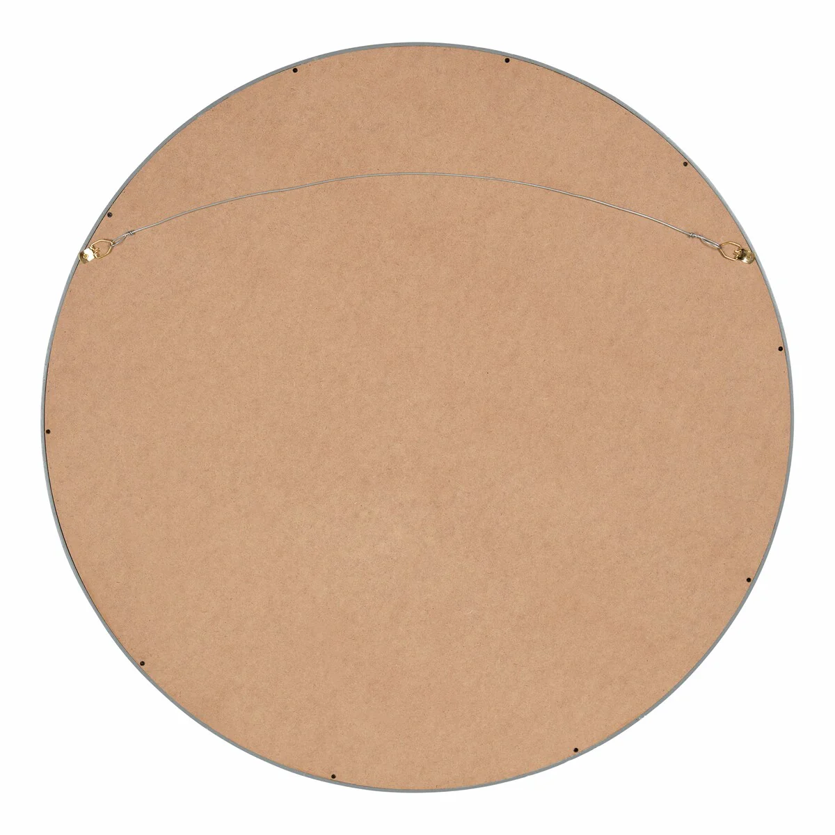 Round Wood Accent Wall Mirror, Modern Decorative Wooden Frame Mirror for Living Room, Bedroom and Entryway - Image 90