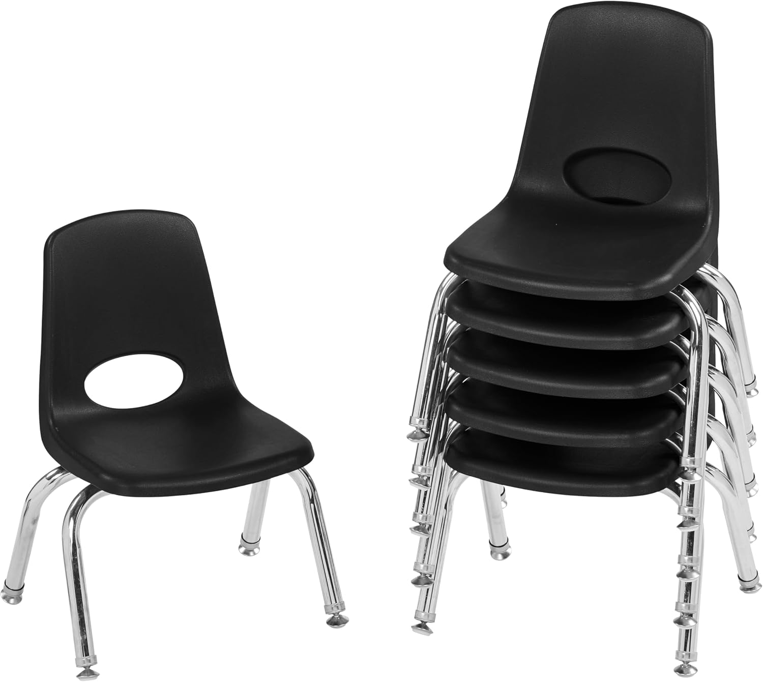 10" School Stack Chair with Swivel Glides, Purple, 6-Pack - Image 39