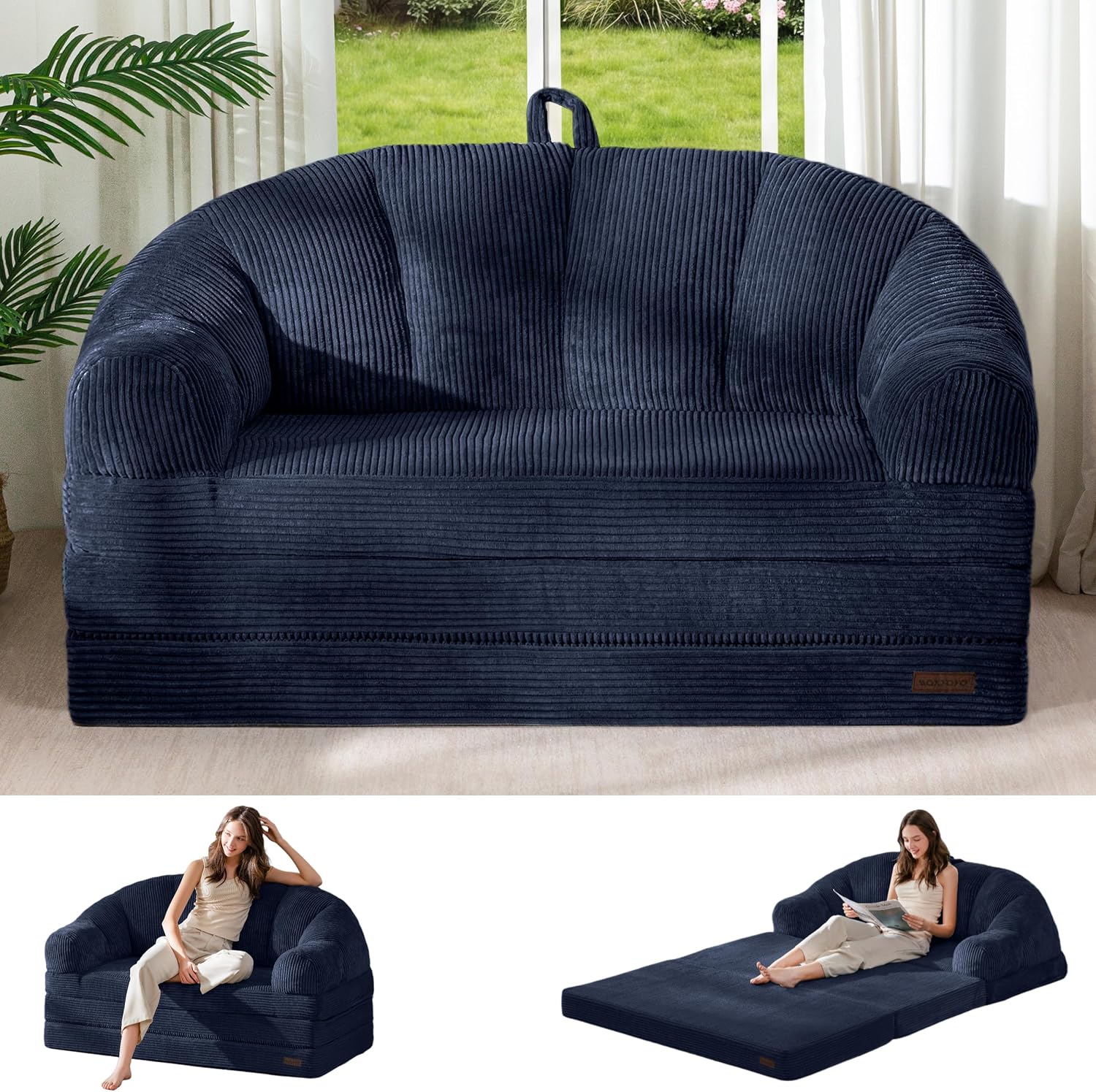 Folding Sofa Bed with Backrest, Boneless Fold Out Couch with Handle - Image 13