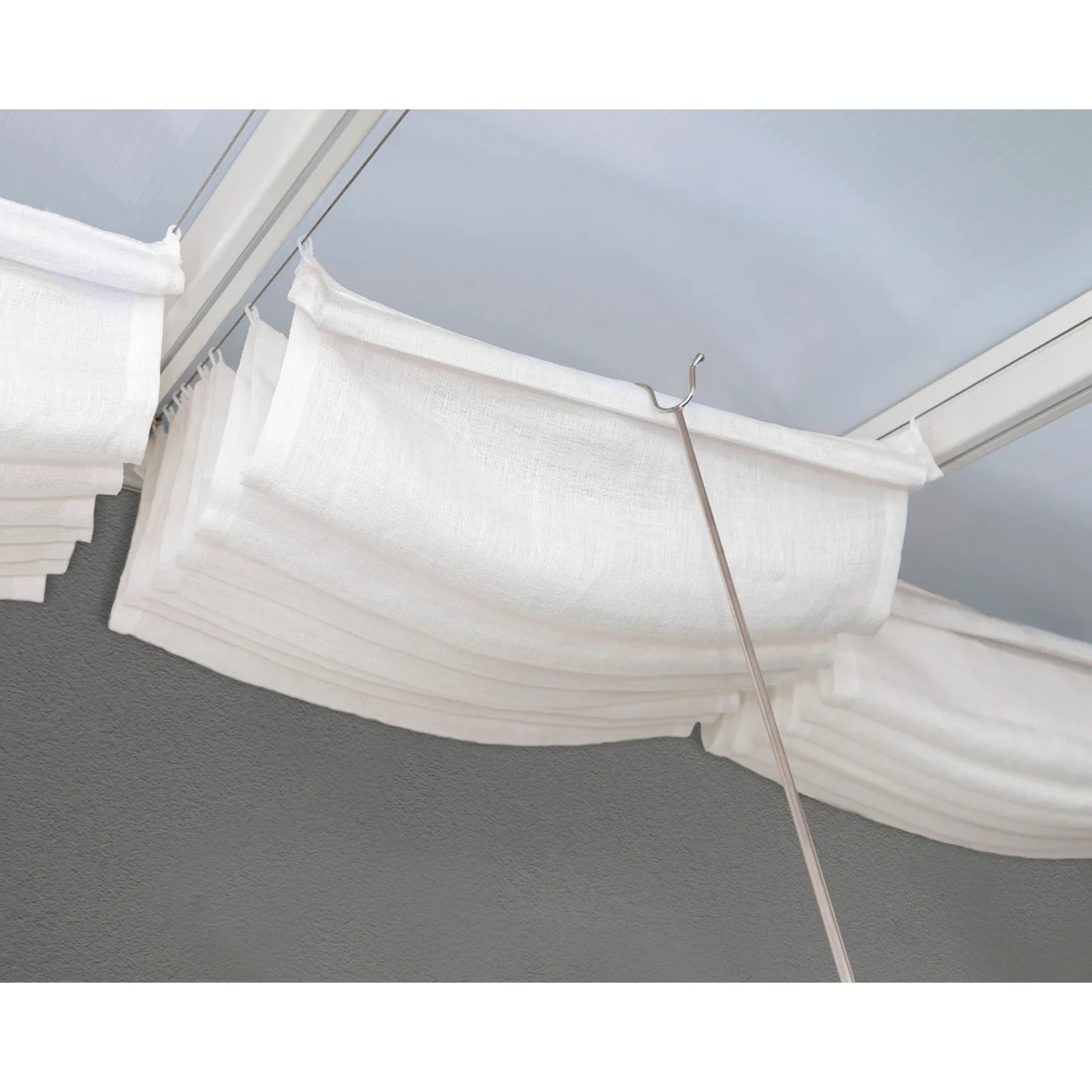 Palram - Canopia Patio Cover Blinds 10' x 10' - White for Feria 10', Olympia, Sierra 10' and Sanremo 10' - Image 13