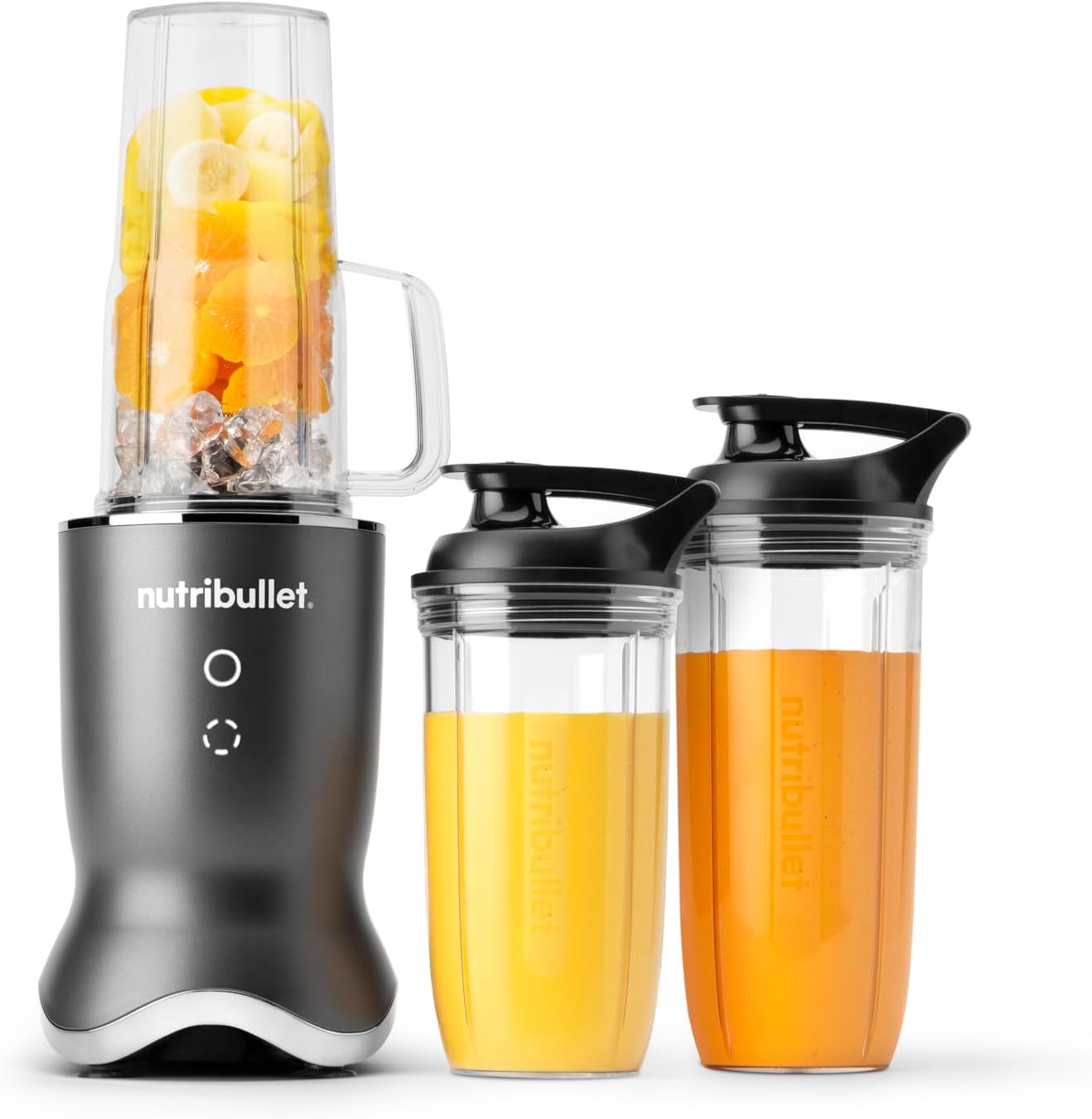 Ultra Personal Blender, 1200W, for Smoothies Shakes & Protein - Quietest Single-Serve Blender with Titanium Coated Blades, 3 BPA-Free Cups (32oz + 24oz), To-Go Lids, Dishwasher Safe, Gray - Image 2