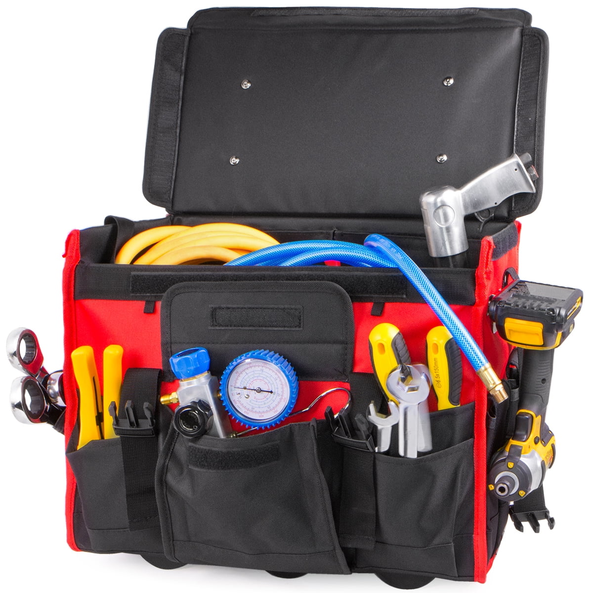 Stark USA 20'' Rolling Tool Bag, Waterproof Tool Bag with Wheels, Portable Storage Organizer Rolling Tool Tote, for Electrician, Construction - Image 11