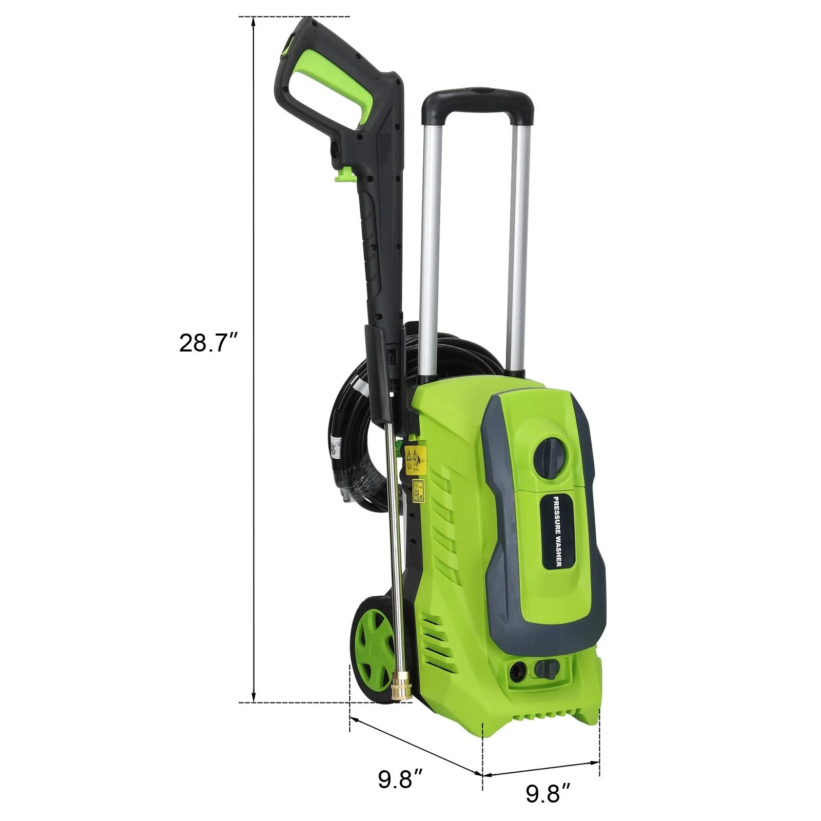 Seizeen Pressure Washer, Power Washer Electric Powered Max 3300 PSI 2 GPM, 1800W 110V Motor, with Foam Cannon & 7.3M Hose, Car House Garden Cleaning - Image 11