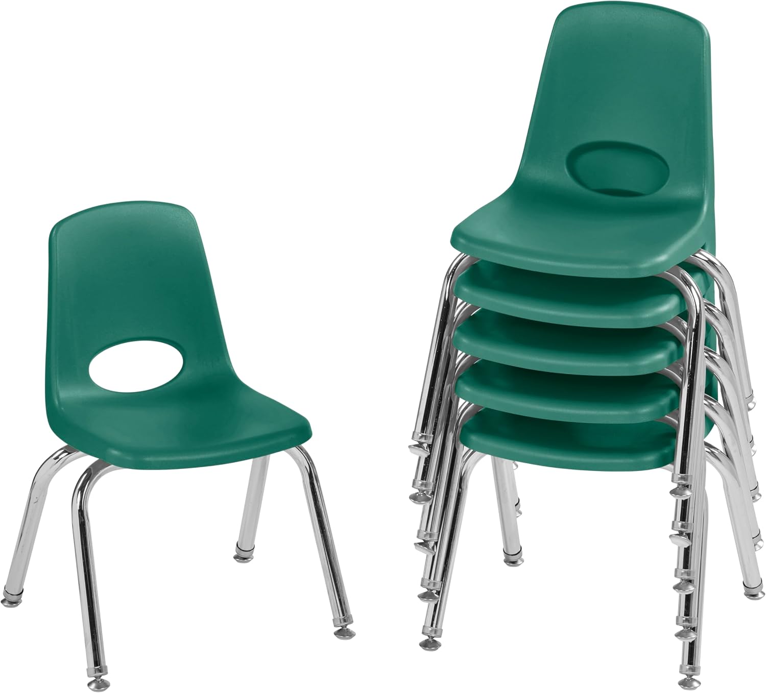 10" School Stack Chair with Swivel Glides, Purple, 6-Pack - Image 54