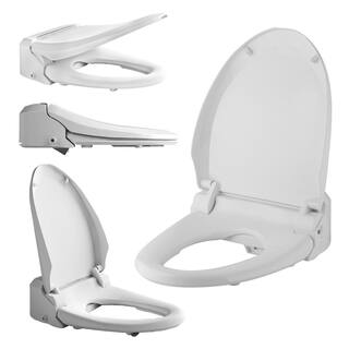 Luxury Electric Bidet Seat for Elongated Toilets, White - Image 3