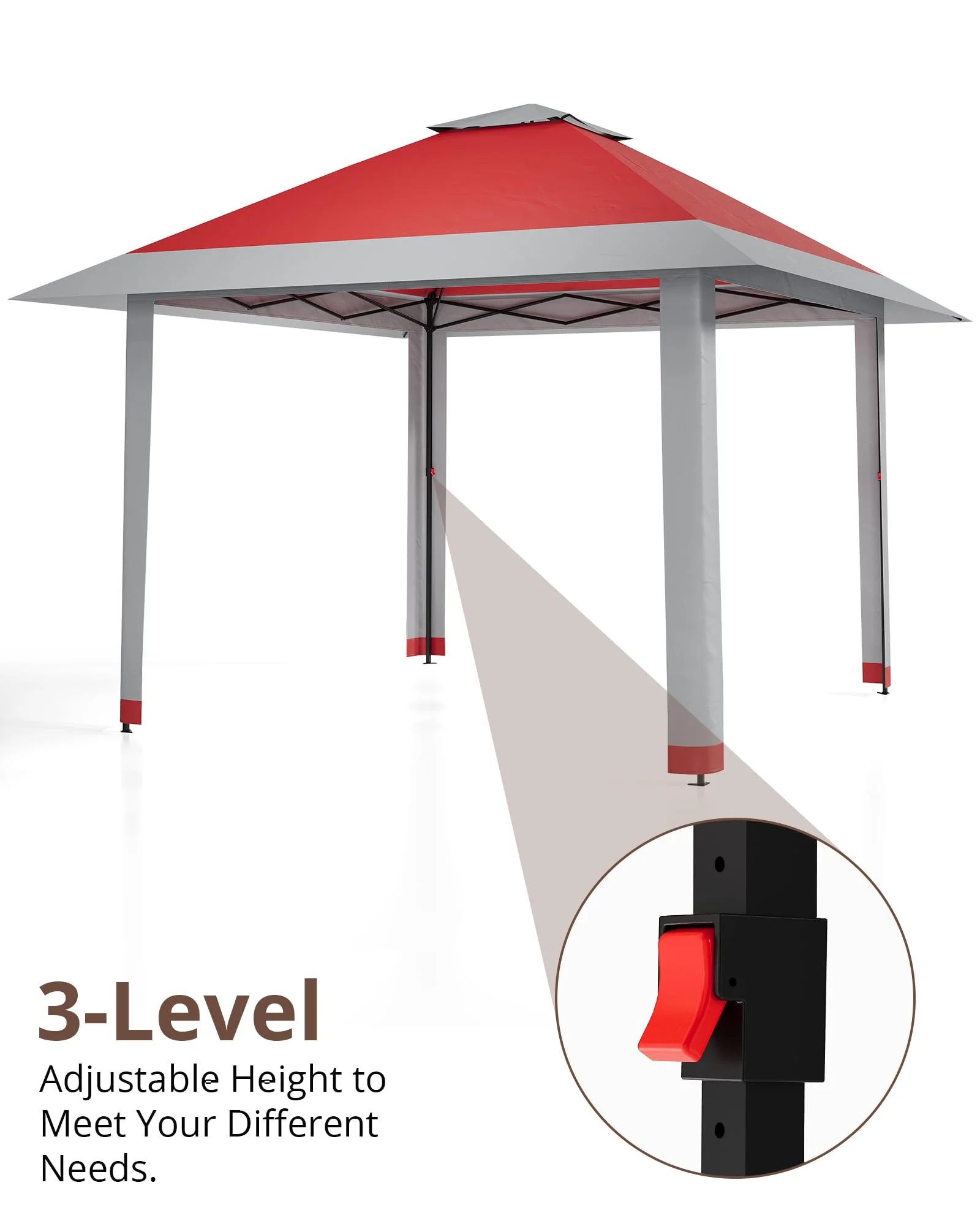 Accreate 13' X 13' Outdoor Patio Gazebo,Outdoor Canopy Tent with Mosquito Netting,Backyard Tent for Party, Wedding, Outdoor Dining, Patio, Backyard - Image 35